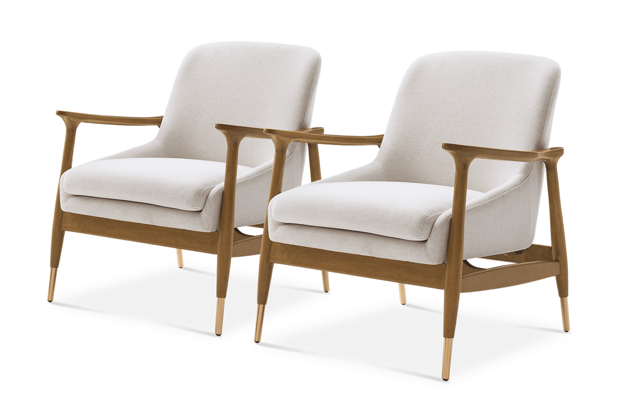 Desmond Armchair Set of 2, (Performance Anderson) Cream