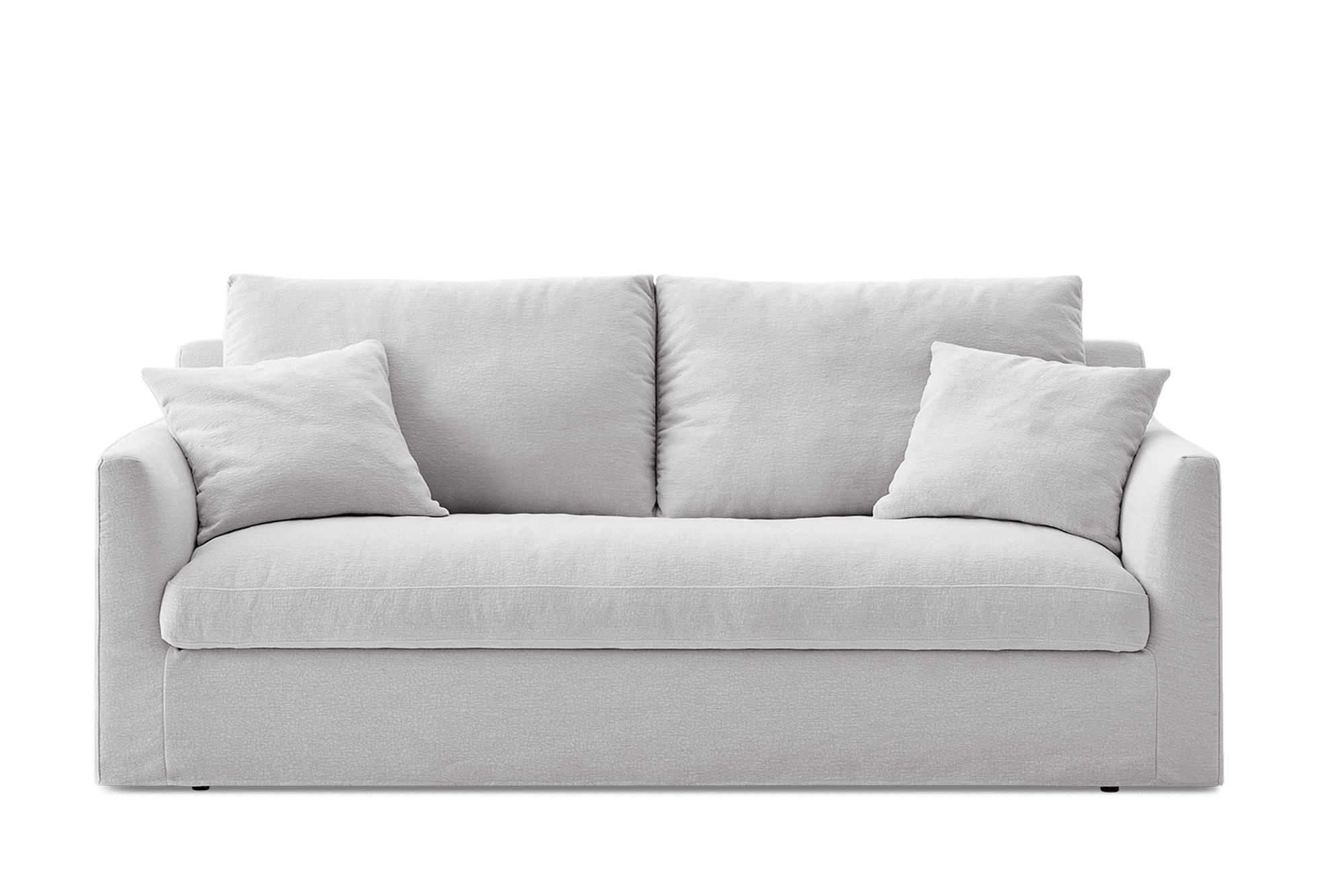 Agnes Slipcover Storage 3 Seater Sofa 225cm, (Sadie) Ivory