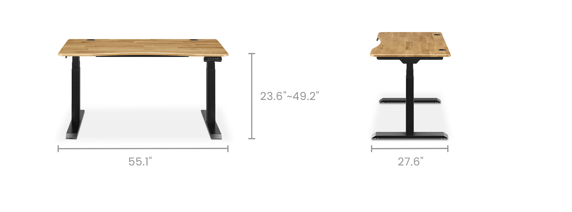 dimension of Emmerson Adjustable Standing Desk