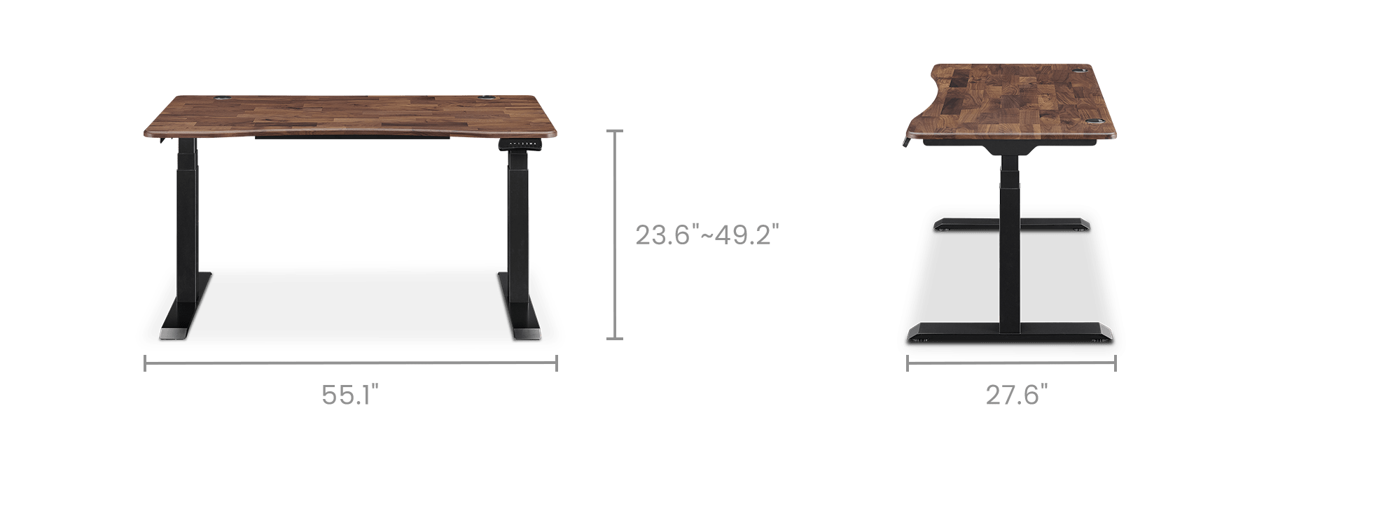 dimension of Emmerson Adjustable Standing Desk