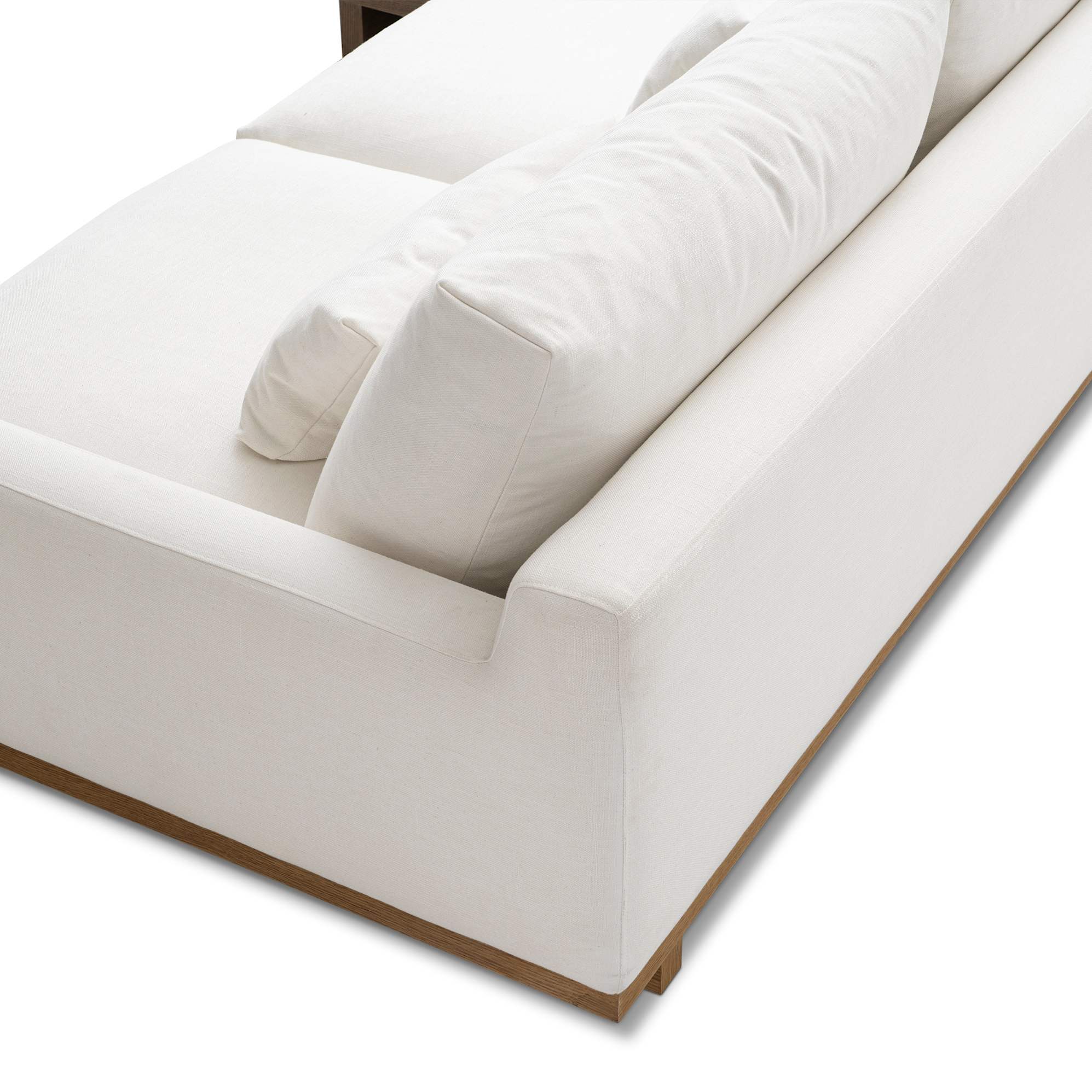 Mori Performance Fabric 3 Seater Sofa with Footstool 15