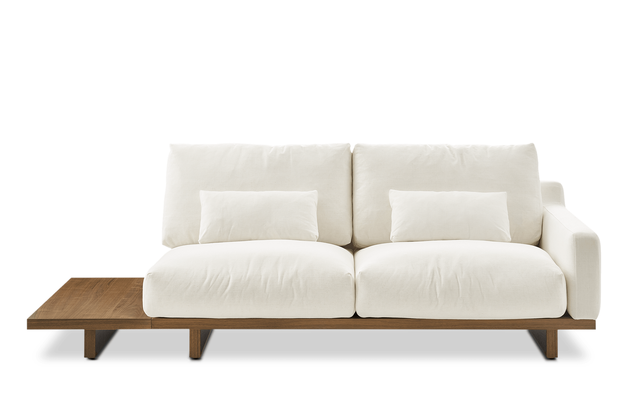 Mori Performance Fabric Single Arm 2 Seater Sofa