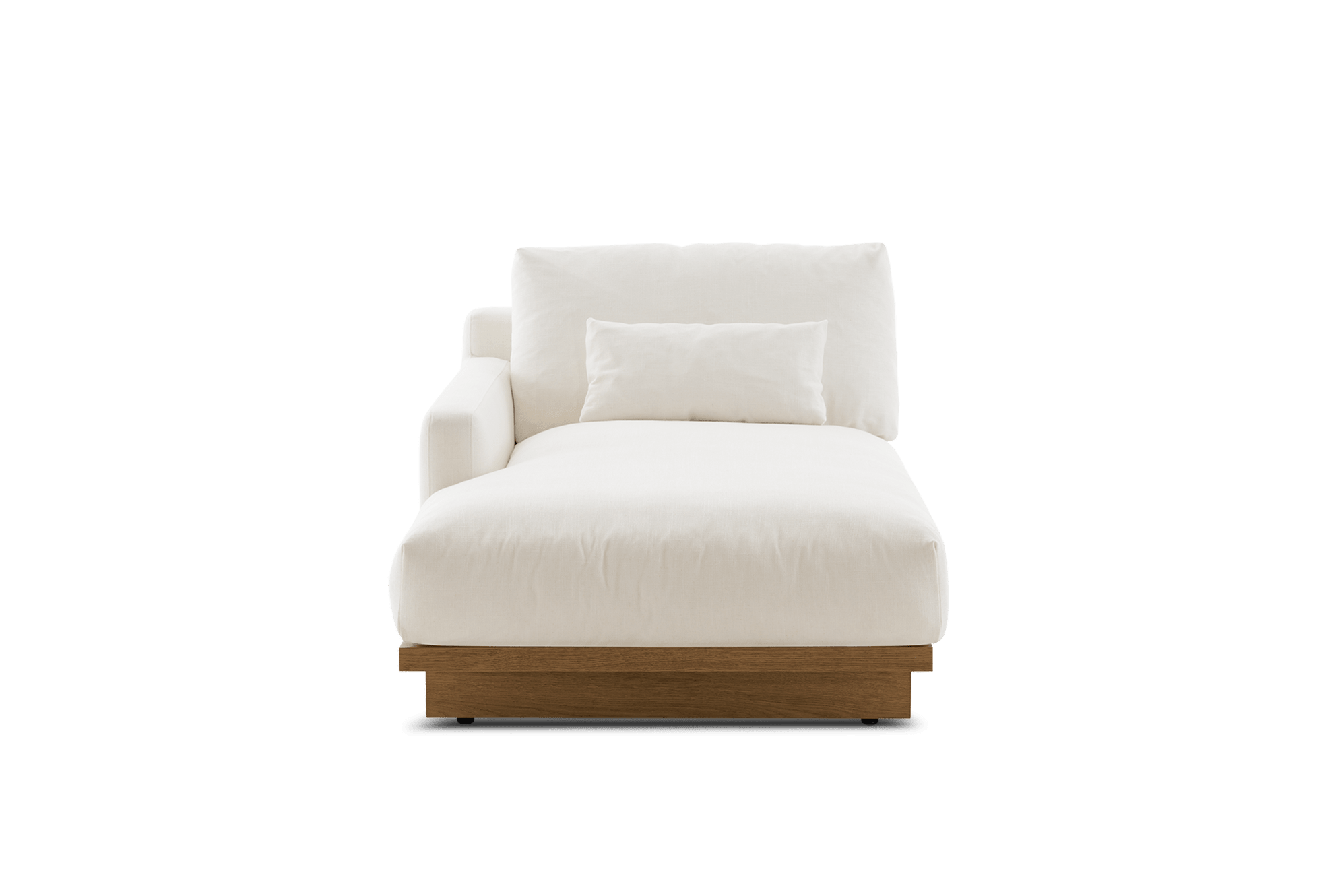 Mori Left Chaise, (Performance Genova) Alpine (Walnut)