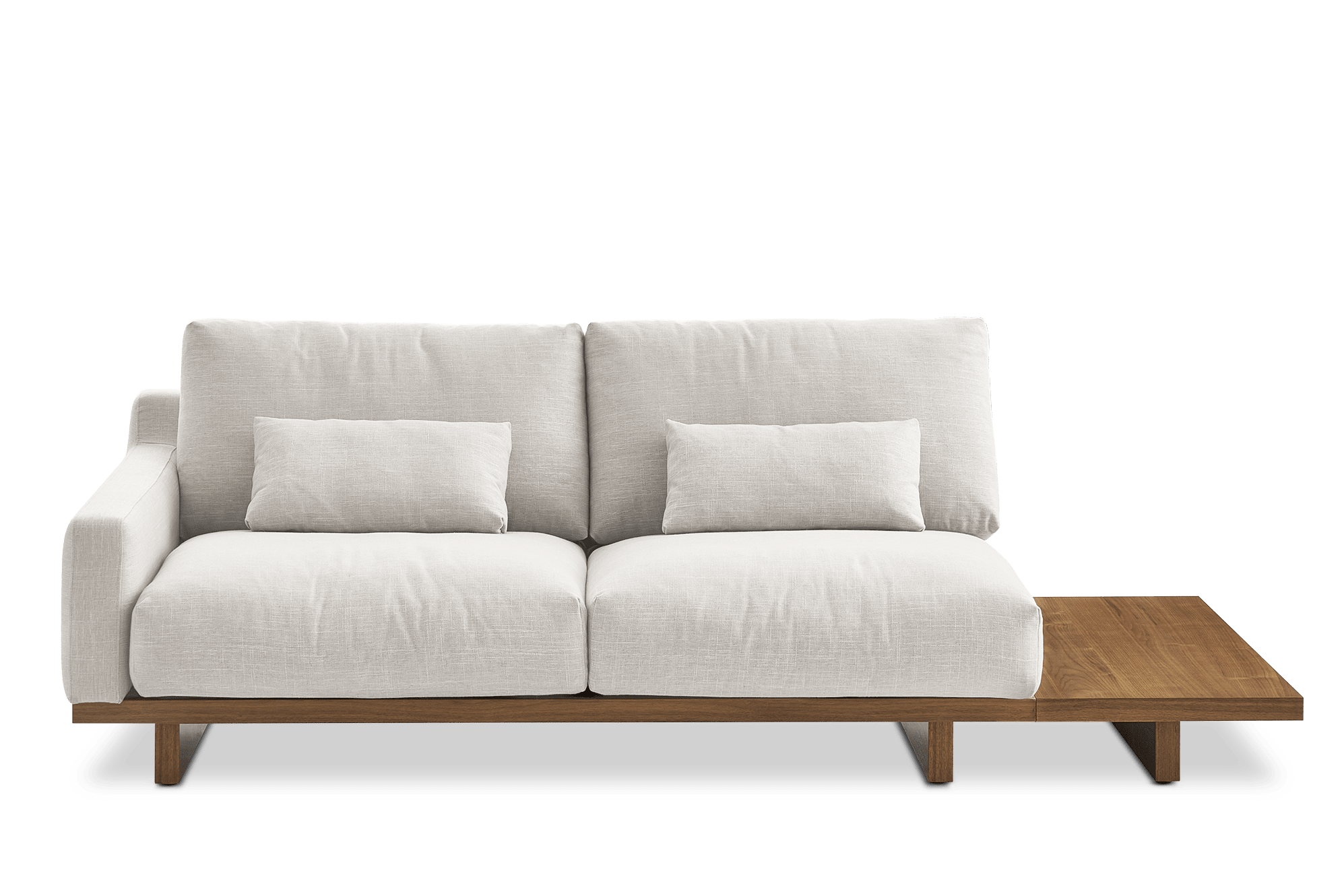 Mori Performance Fabric Single Arm 2 Seater Sofa