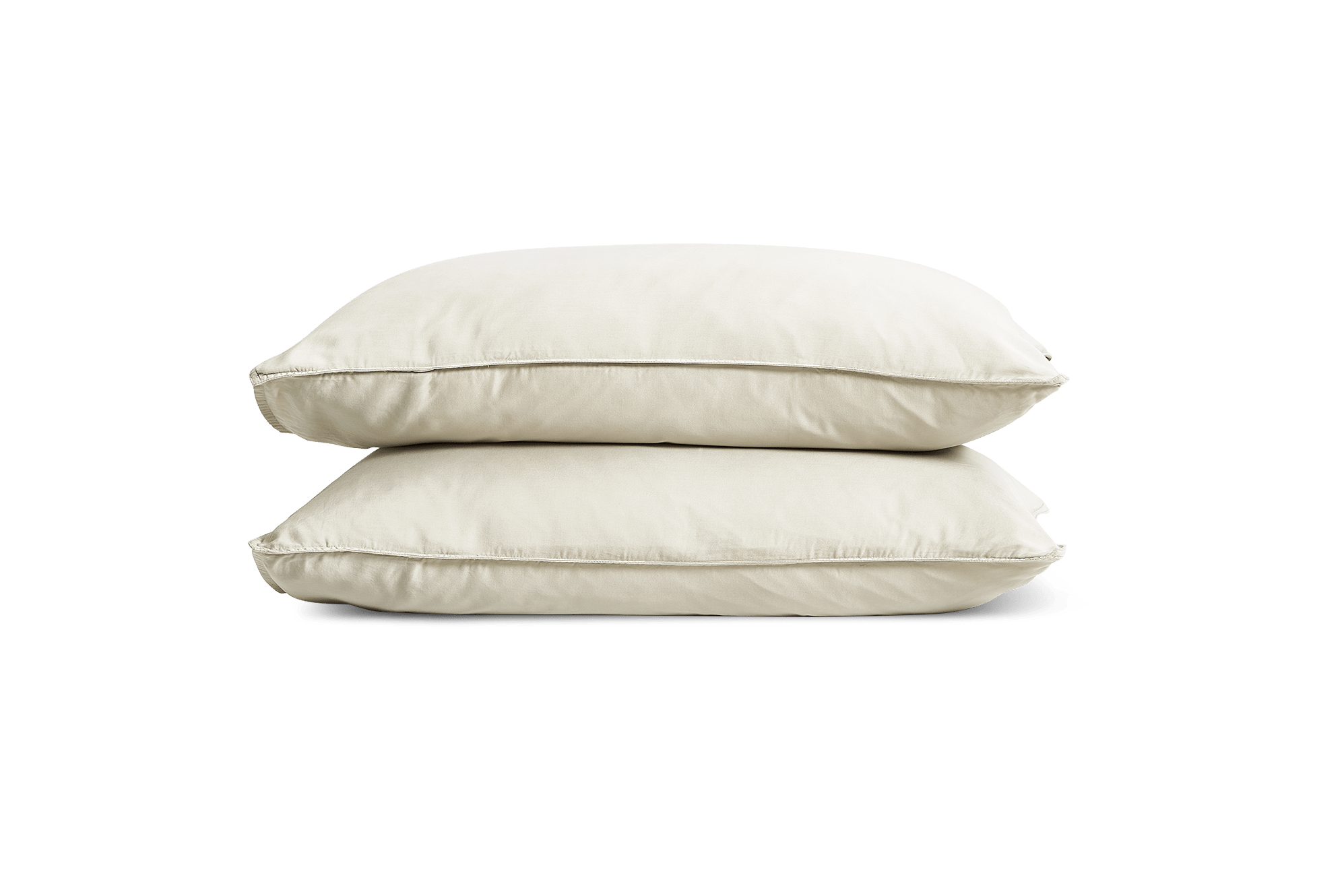 Cool Lyocell Sateen Standard Pillowcase Set of 2, Stone