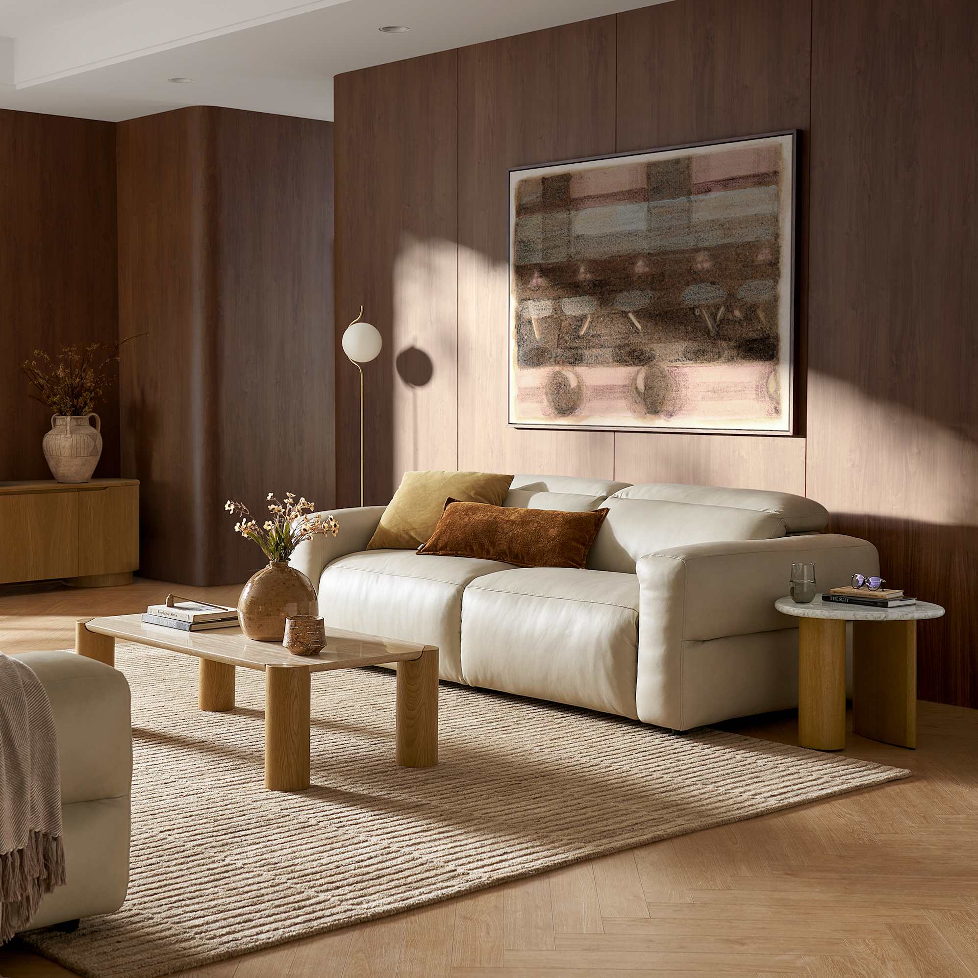 Jaron Leather Recliner 3 Seater Sofa 3