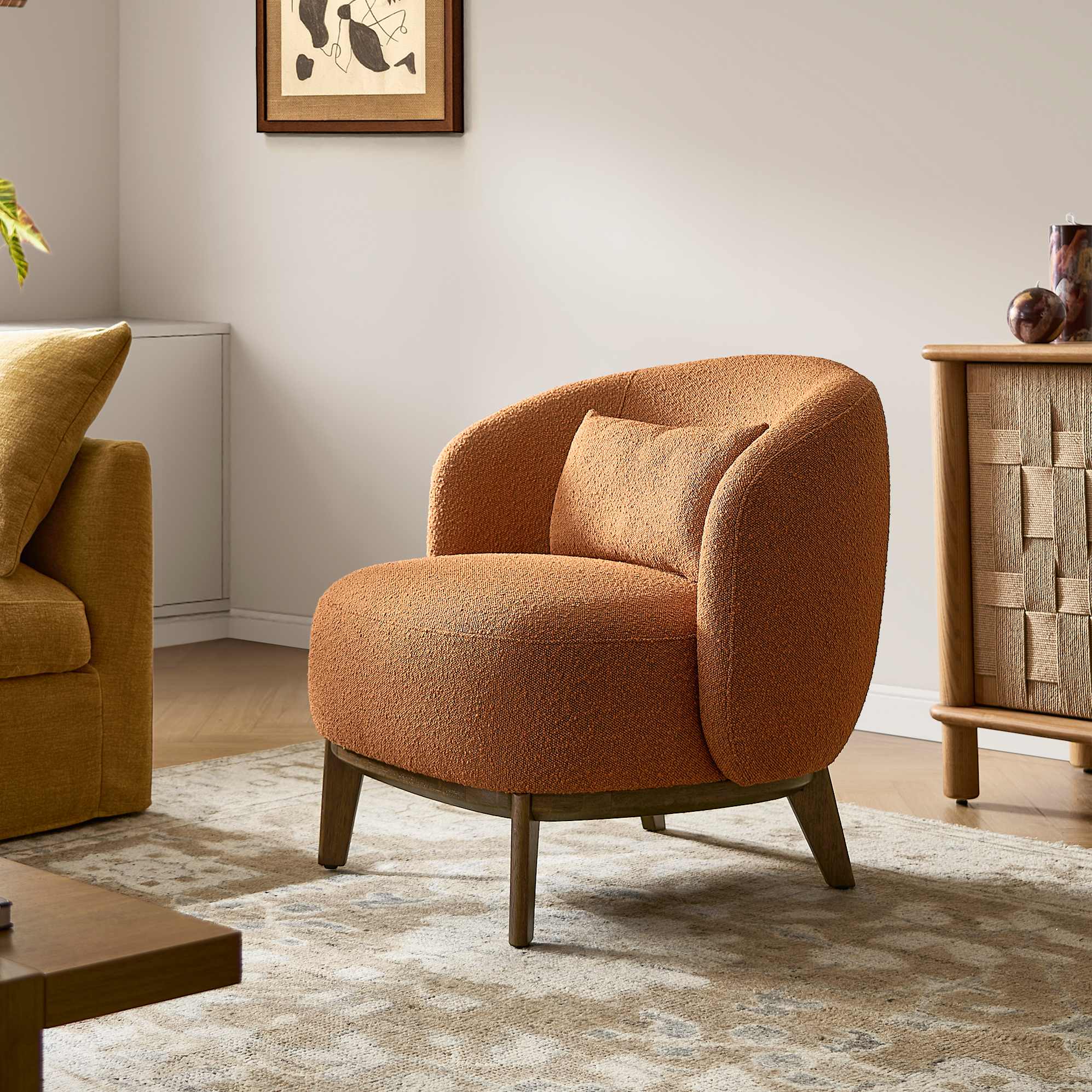 Avery Armchair, (Performance Infinity Boucle) Ginger lifestyle