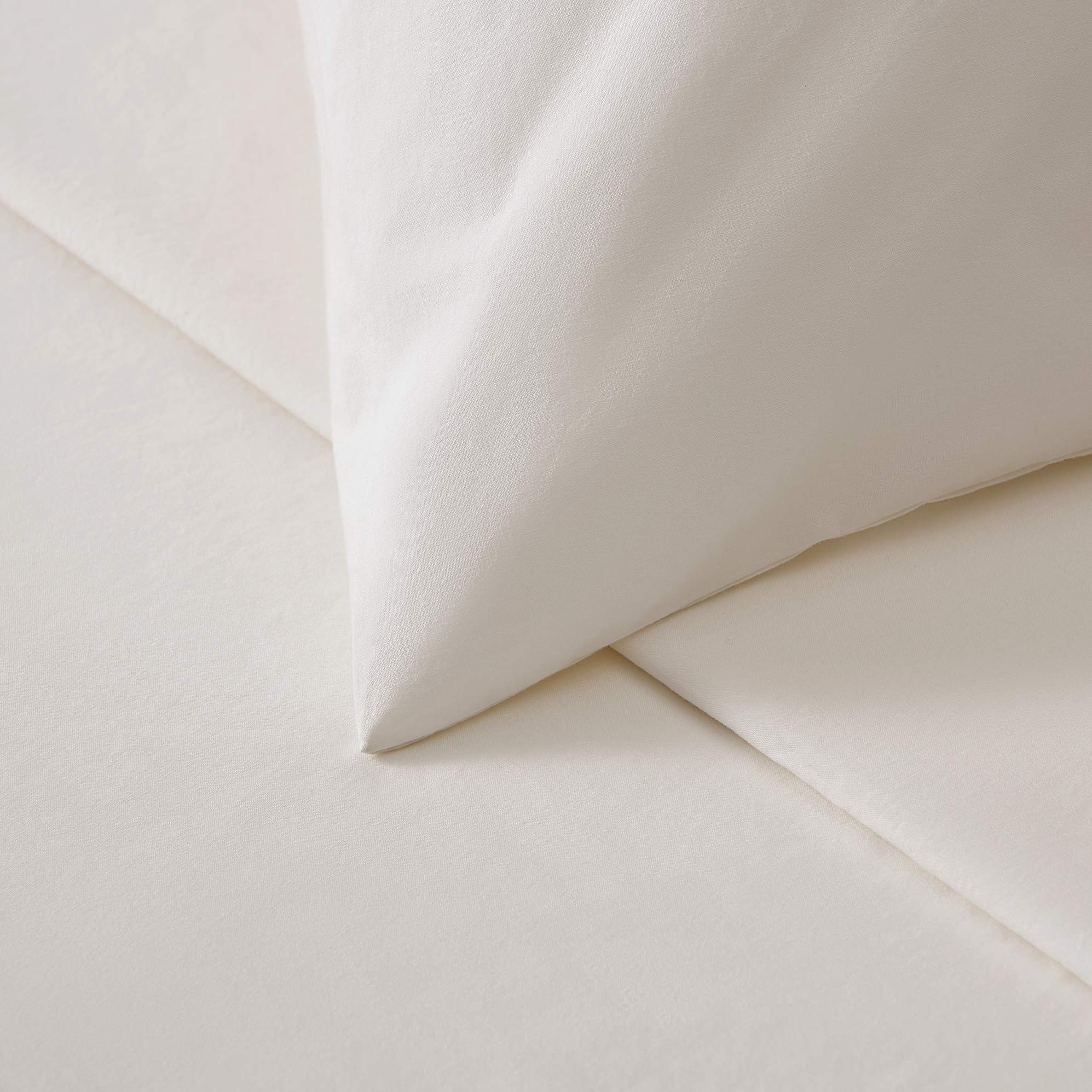 Classic Cotton Percale Sheet Set & Duvet Cover 5