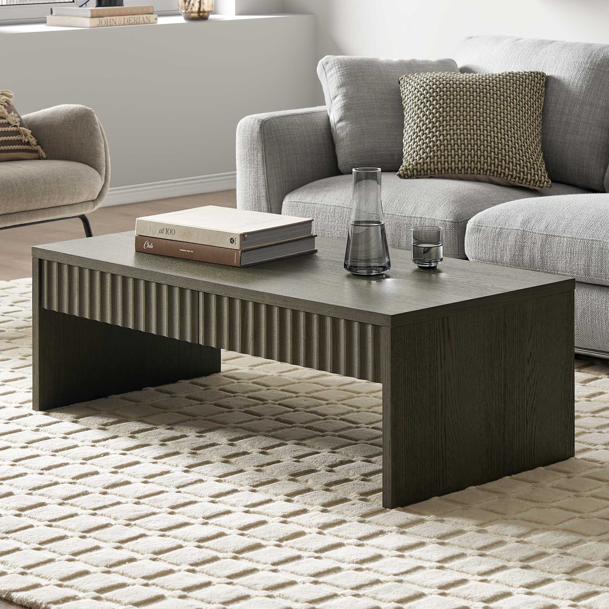 Sloane Coffee Table With Drawers 35.4" lifestyle