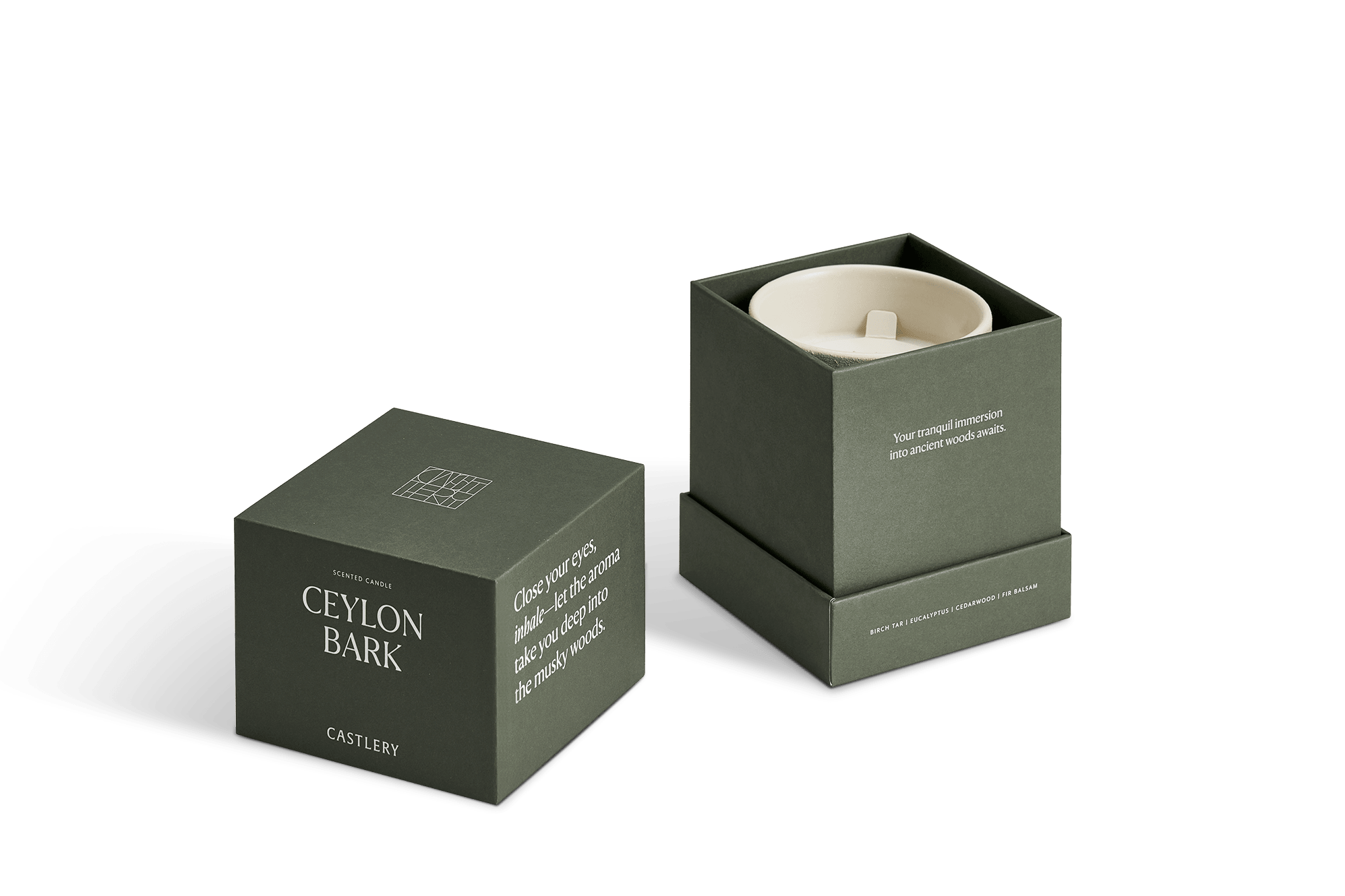 Ceylon Bark Scented Candle