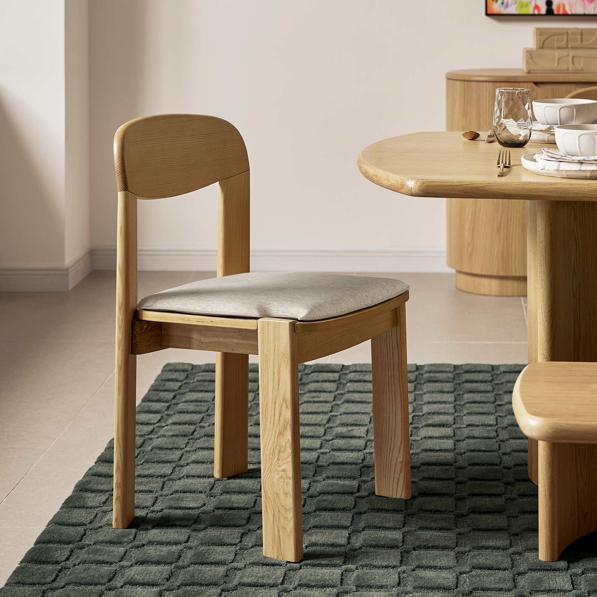 Anya Dining Chair Set of 2, (Performance Twill) Creamy White (Natural) lifestyle