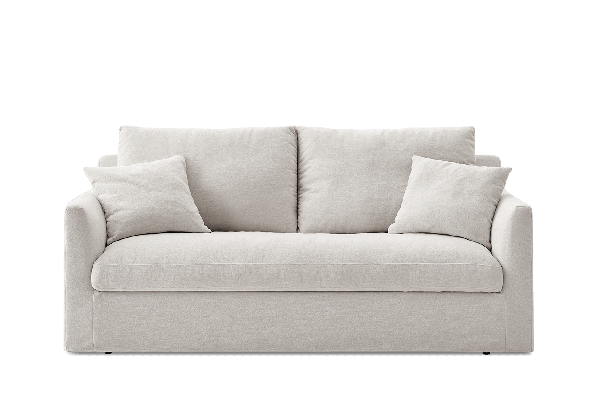 Agnes 3 Seater Sofa Cover 203cm, (Sadie) Ivory