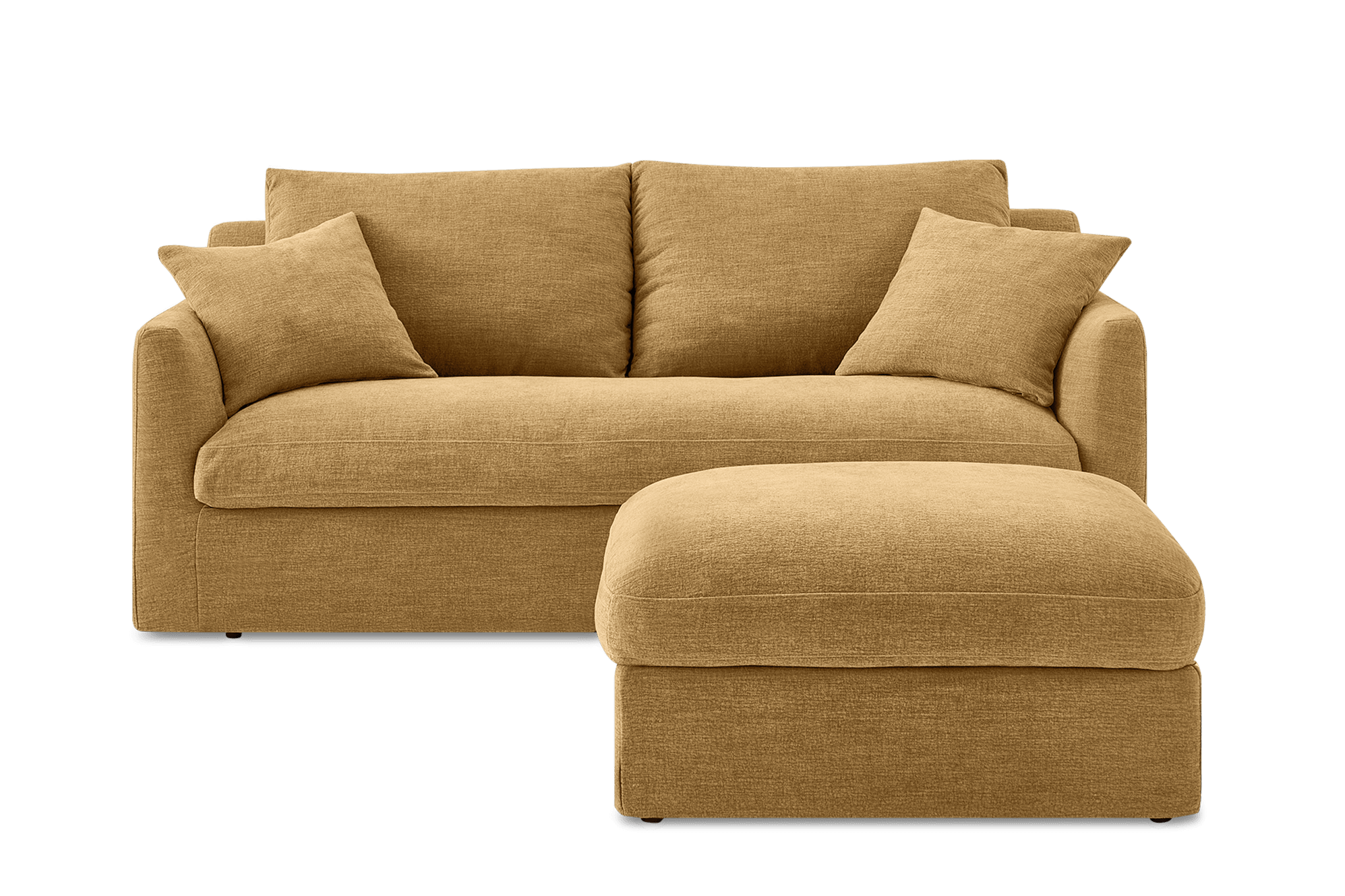 Agnes Slipcover Storage 3 Seater Sofa with Footstool 2