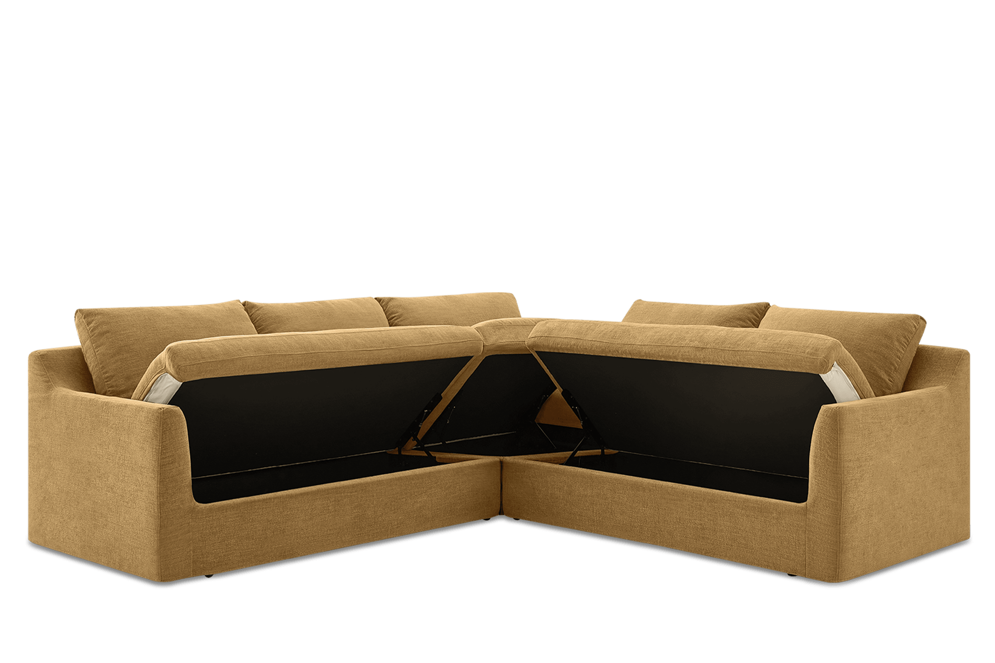 Agnes Slipcover Storage L-Shaped Sofa 3