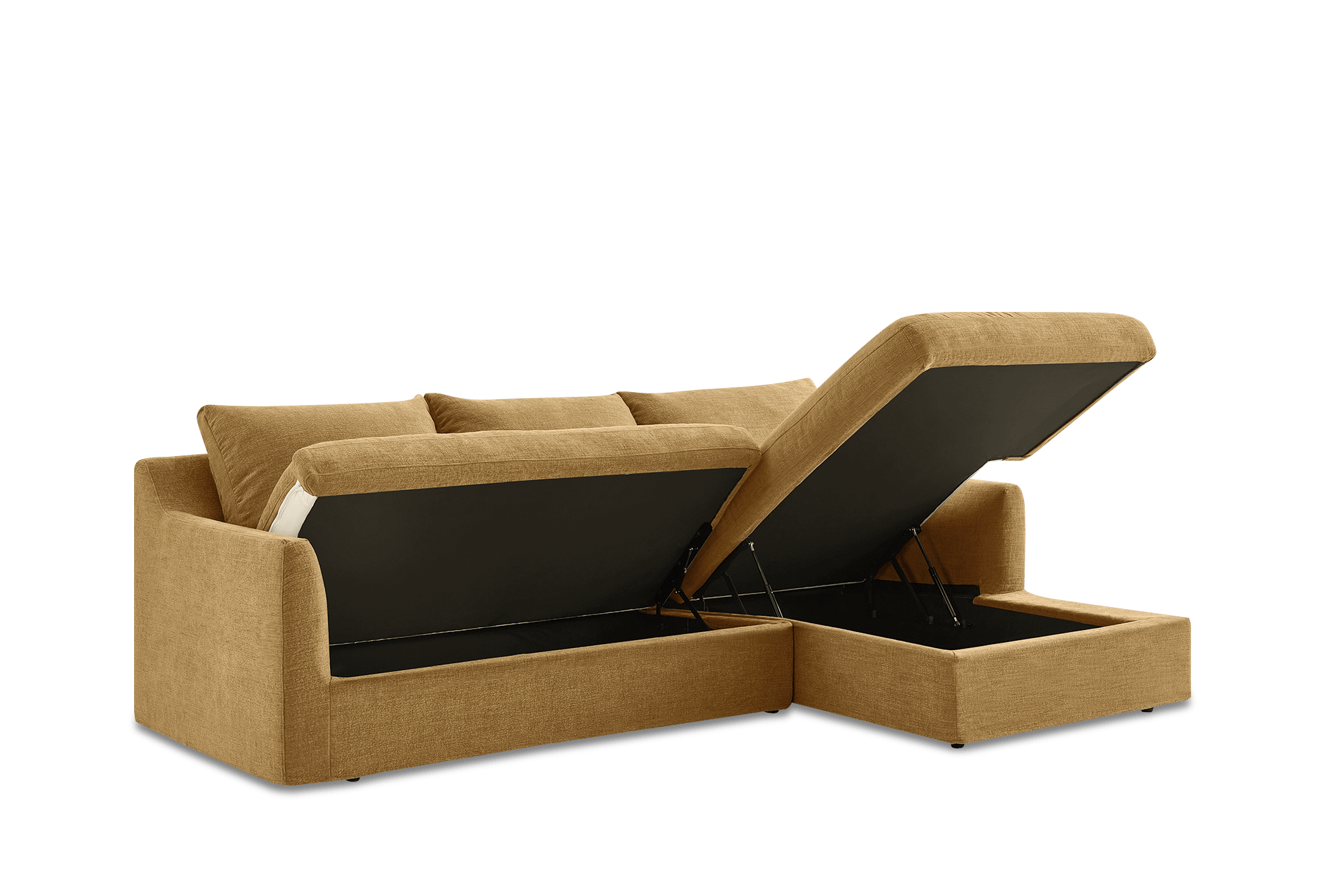 Agnes Slipcover Storage Chaise Sofa 3