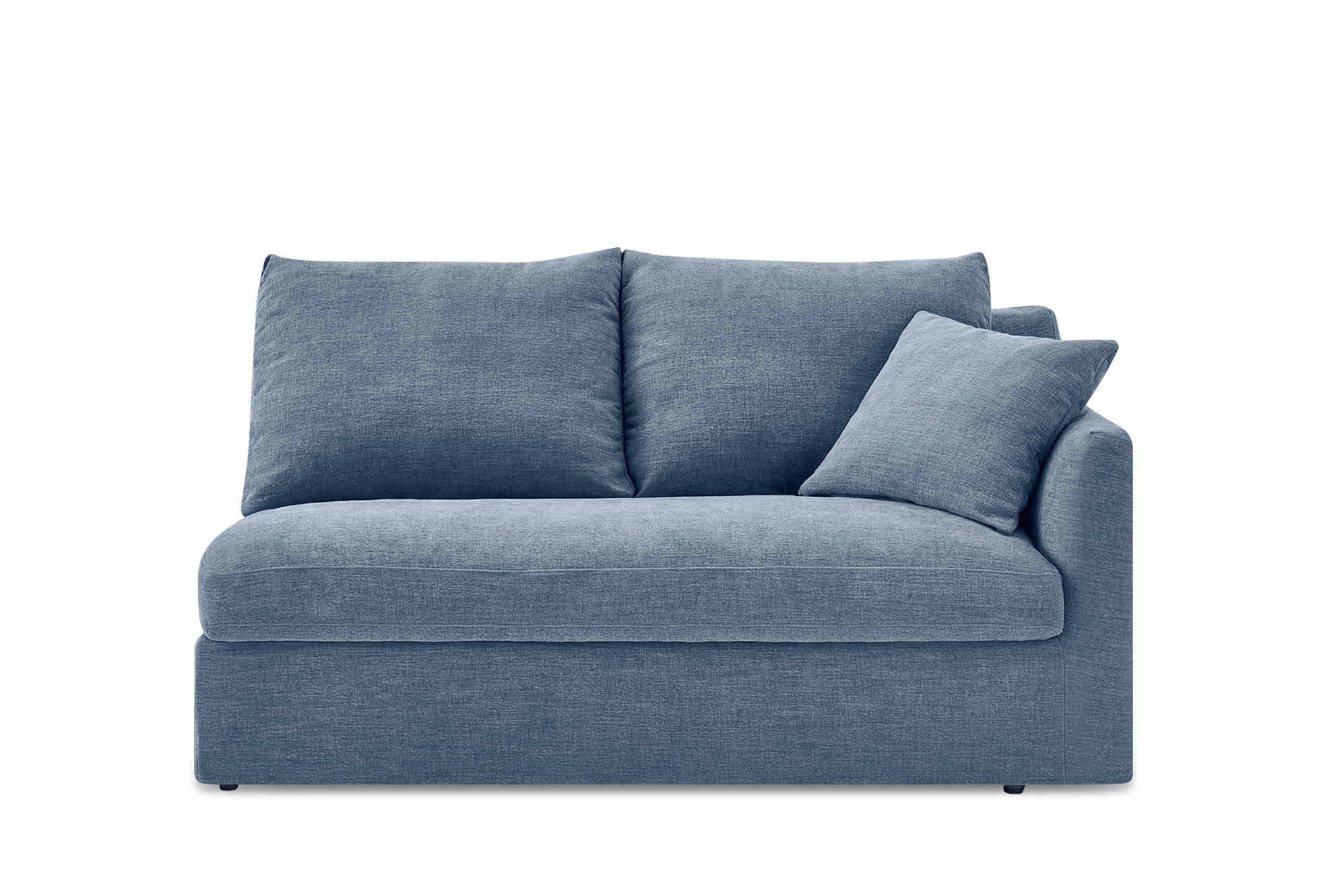 Agnes Slipcover Storage Right Arm 2 Seater Sofa, (Sadie) Dusty Blue