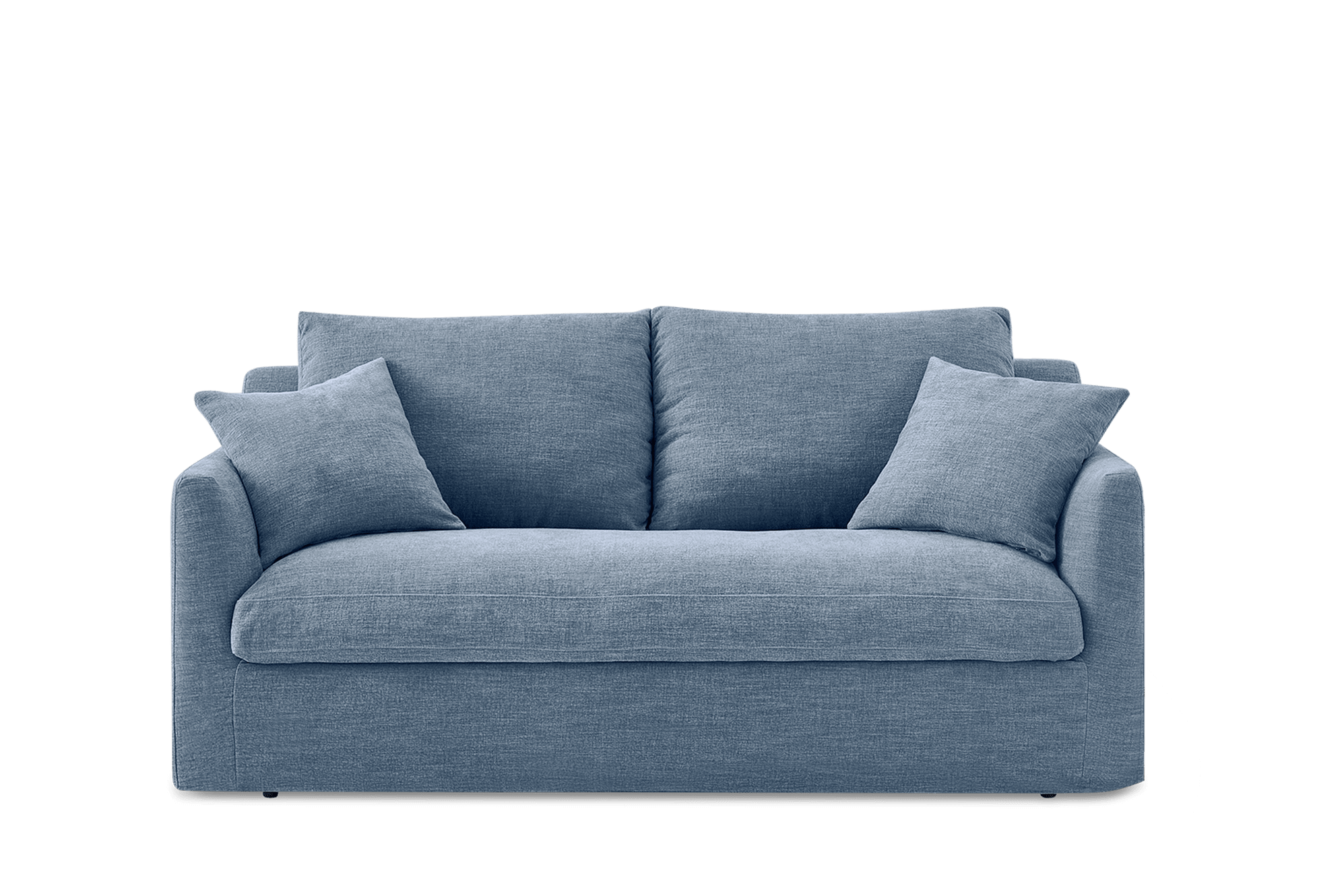 Agnes Slipcover Storage Loveseat, (Sadie) Dusty Blue