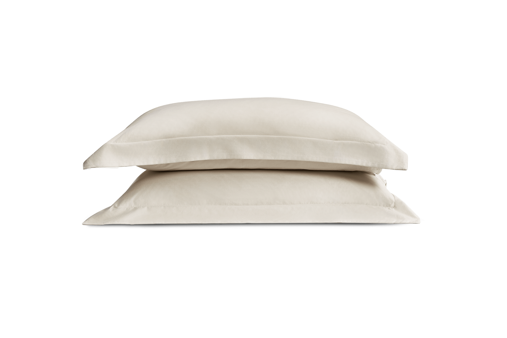 Luxe Egyptian Cotton Sateen Standard Size Pillowcase Set of 2, Oat