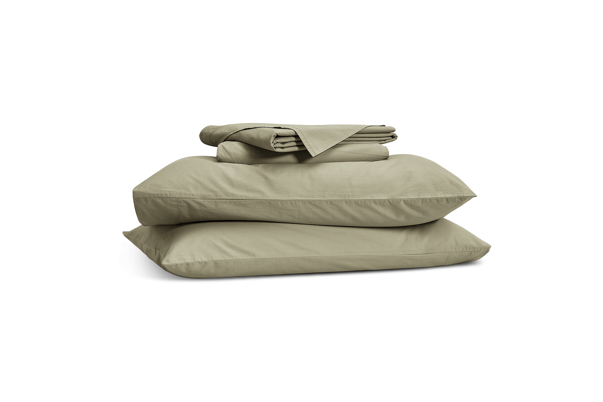 Classic Cotton Percale King Size Sheet Set, Clay