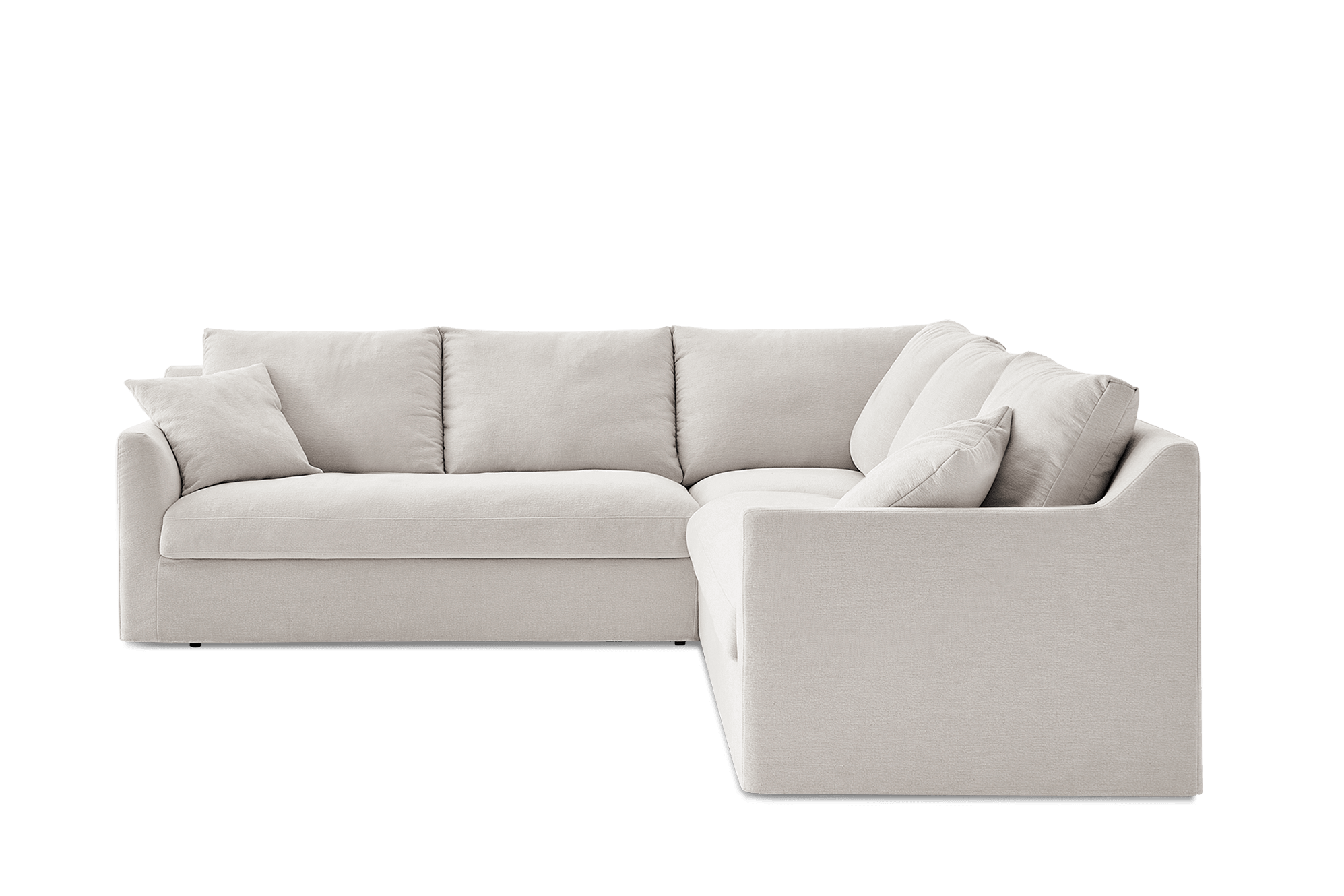 Agnes Slipcover Storage L-Shaped Sectional Sofa 8