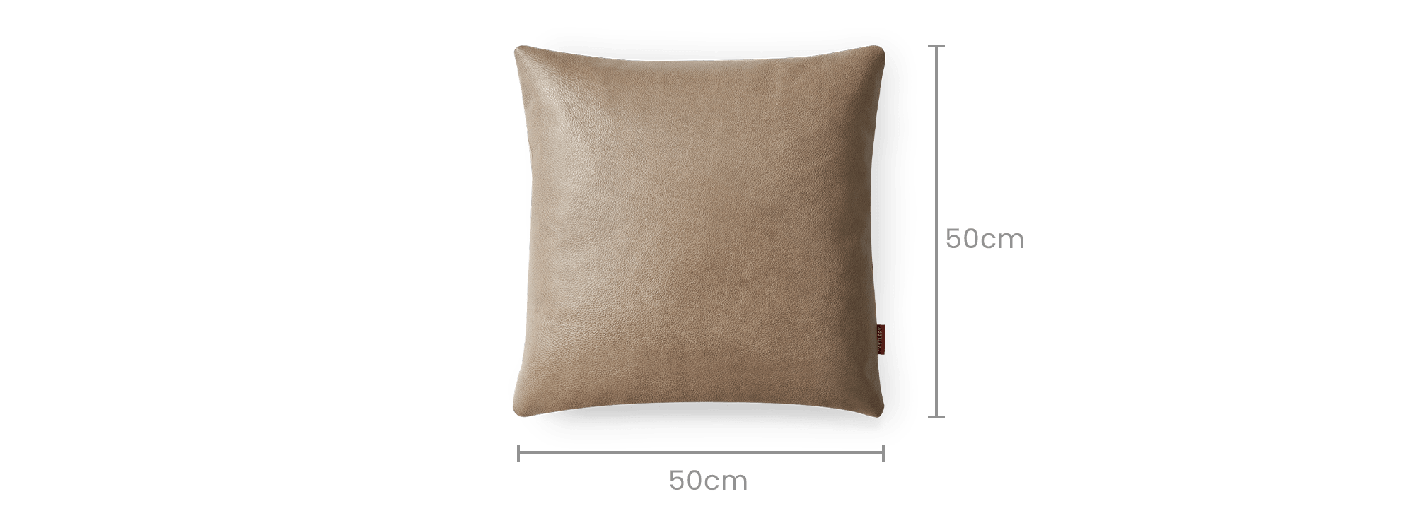 dimension of Lugano Leather Cushion