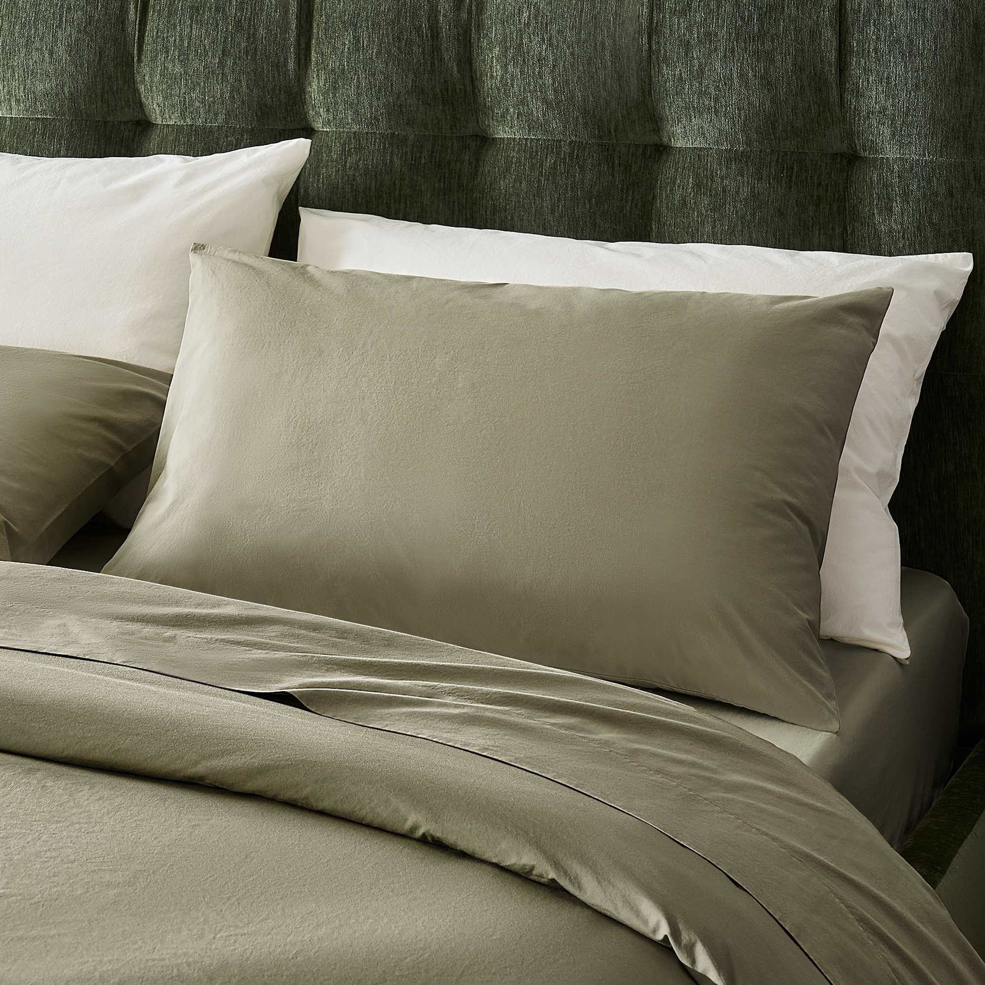 Classic Cotton Percale Sheet Set & Duvet Cover 4