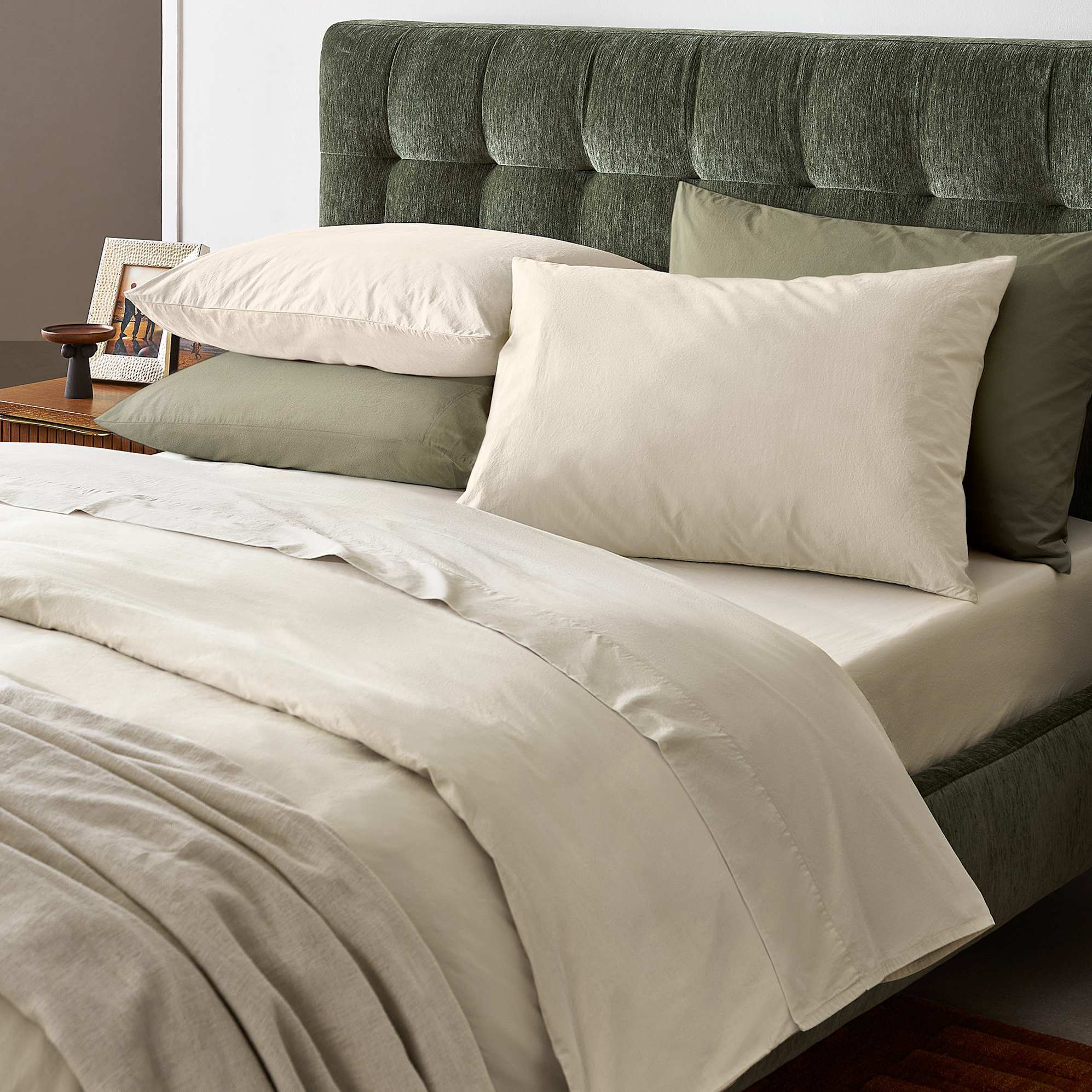 Classic Cotton Percale Duvet Cover & Pillowcase Set 0