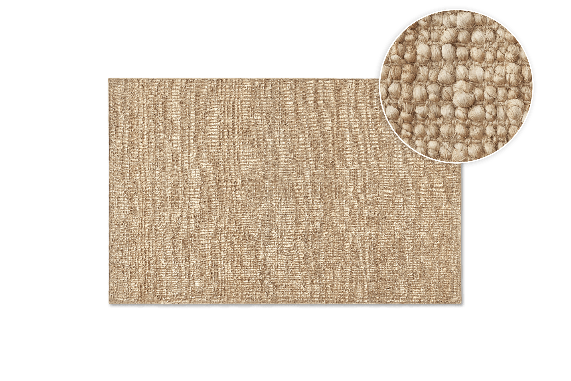 Jana Jute Area Rug, Natural, 153 x 244cm