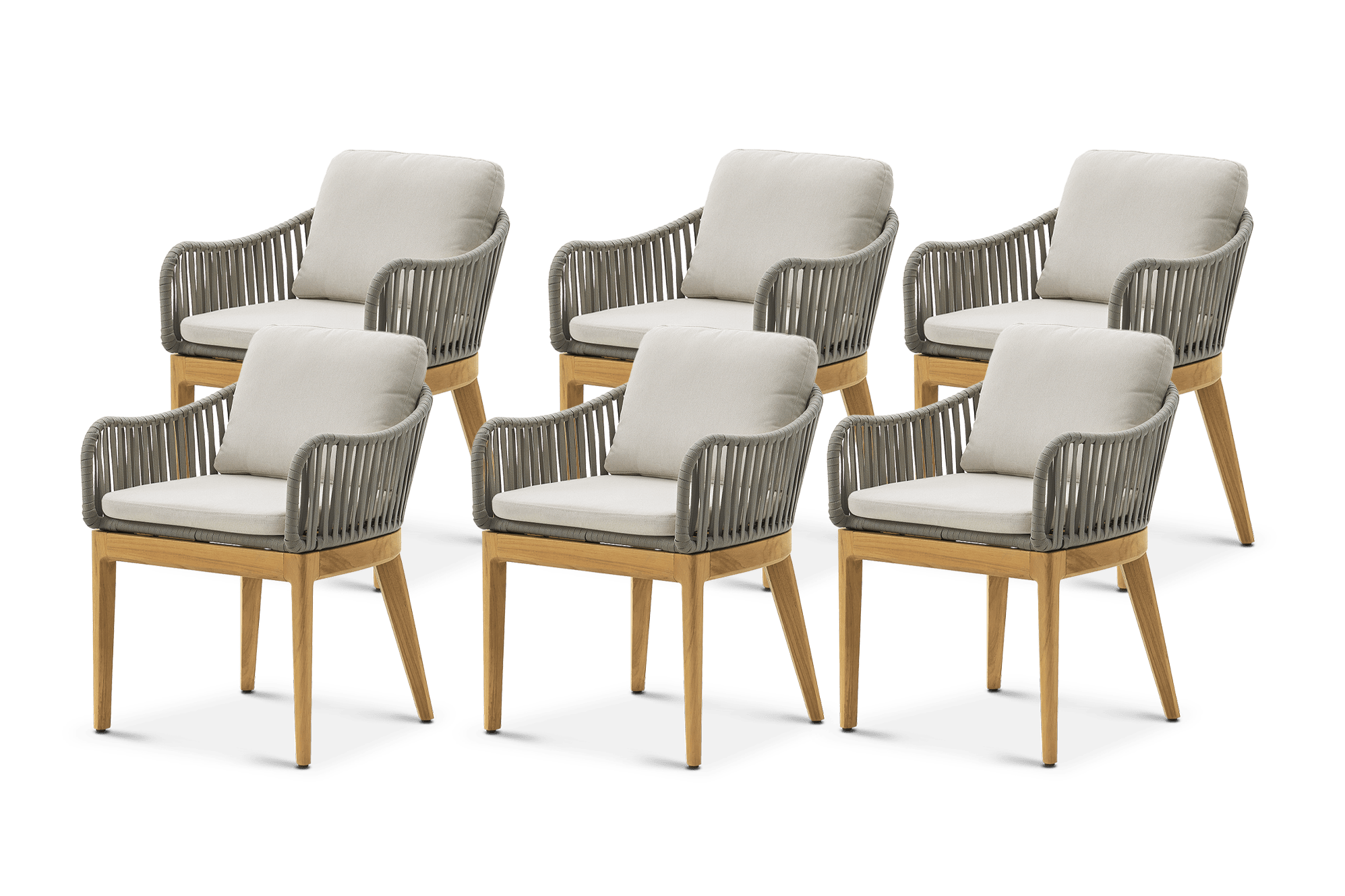 Isla Outdoor Dining Chair, Set of 6, (Sable) Oat