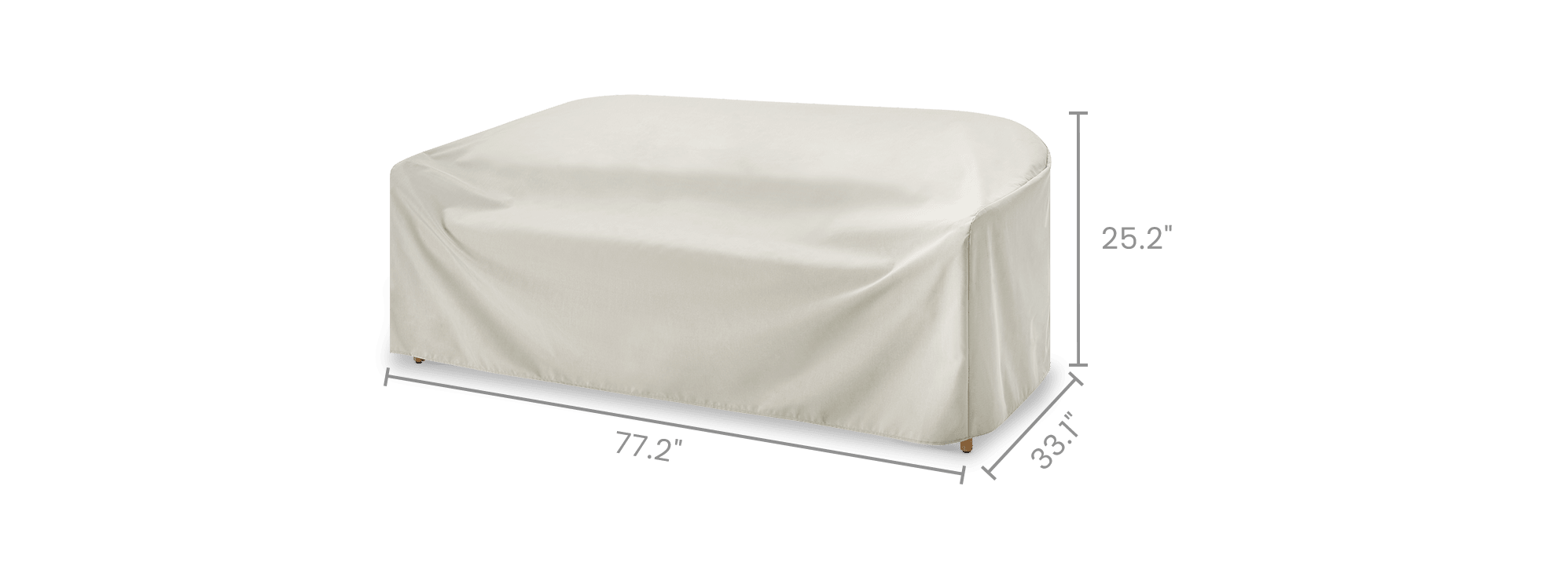 dimension of Isla Outdoor Sofa Cover