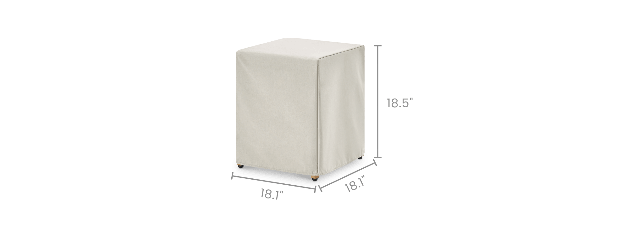 dimension of Isla Outdoor Side Table Cover