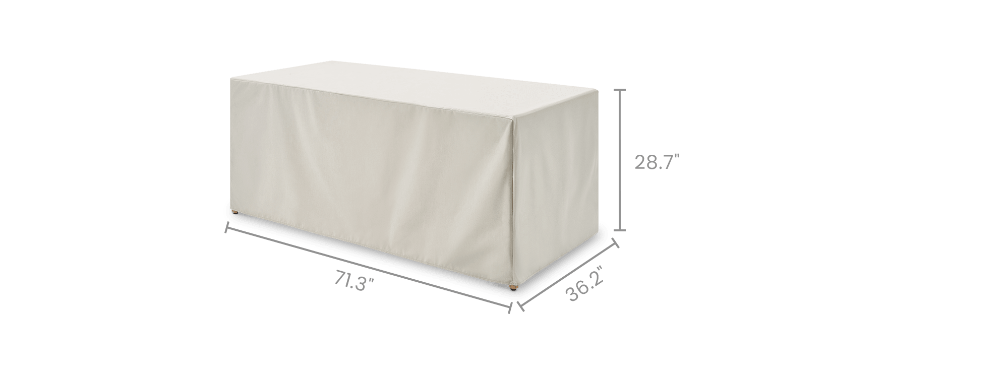 dimension of Isla Outdoor Dining Table Cover