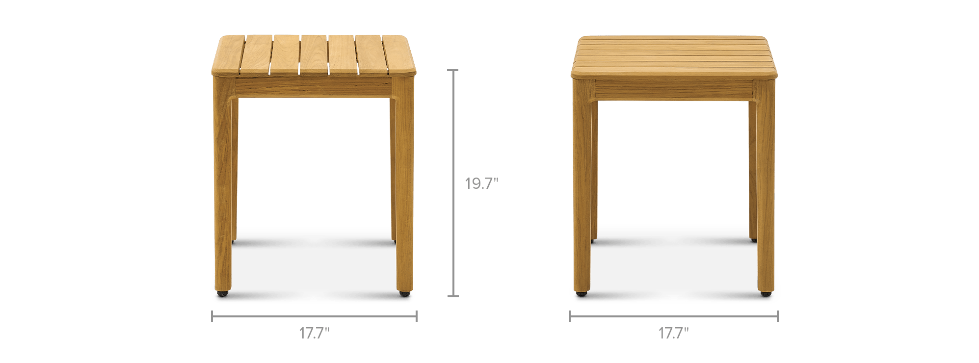 dimension of Isla Outdoor Square Side Table