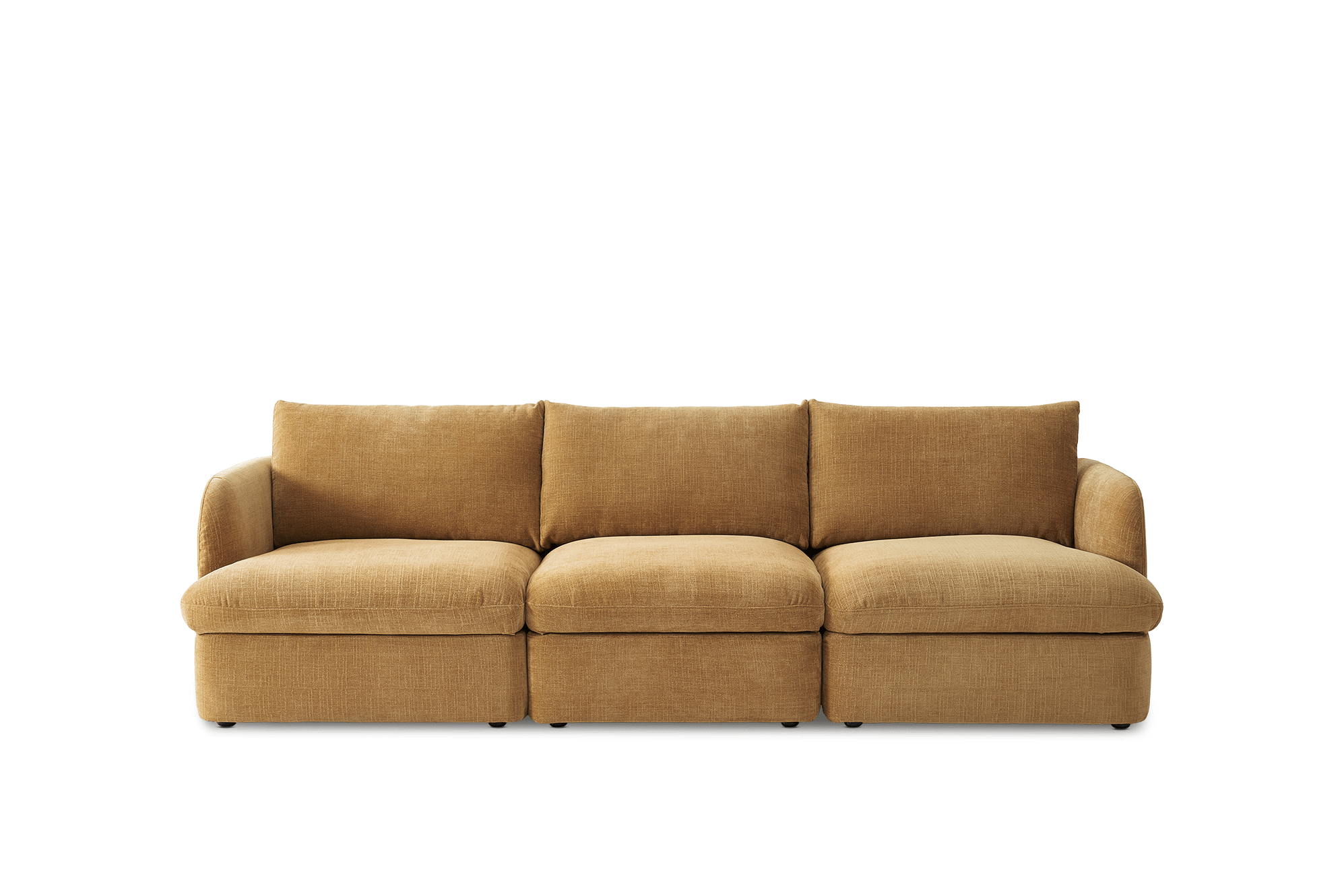 Ollie Storage Extended Sofa, (Greta) Mustard Brown
