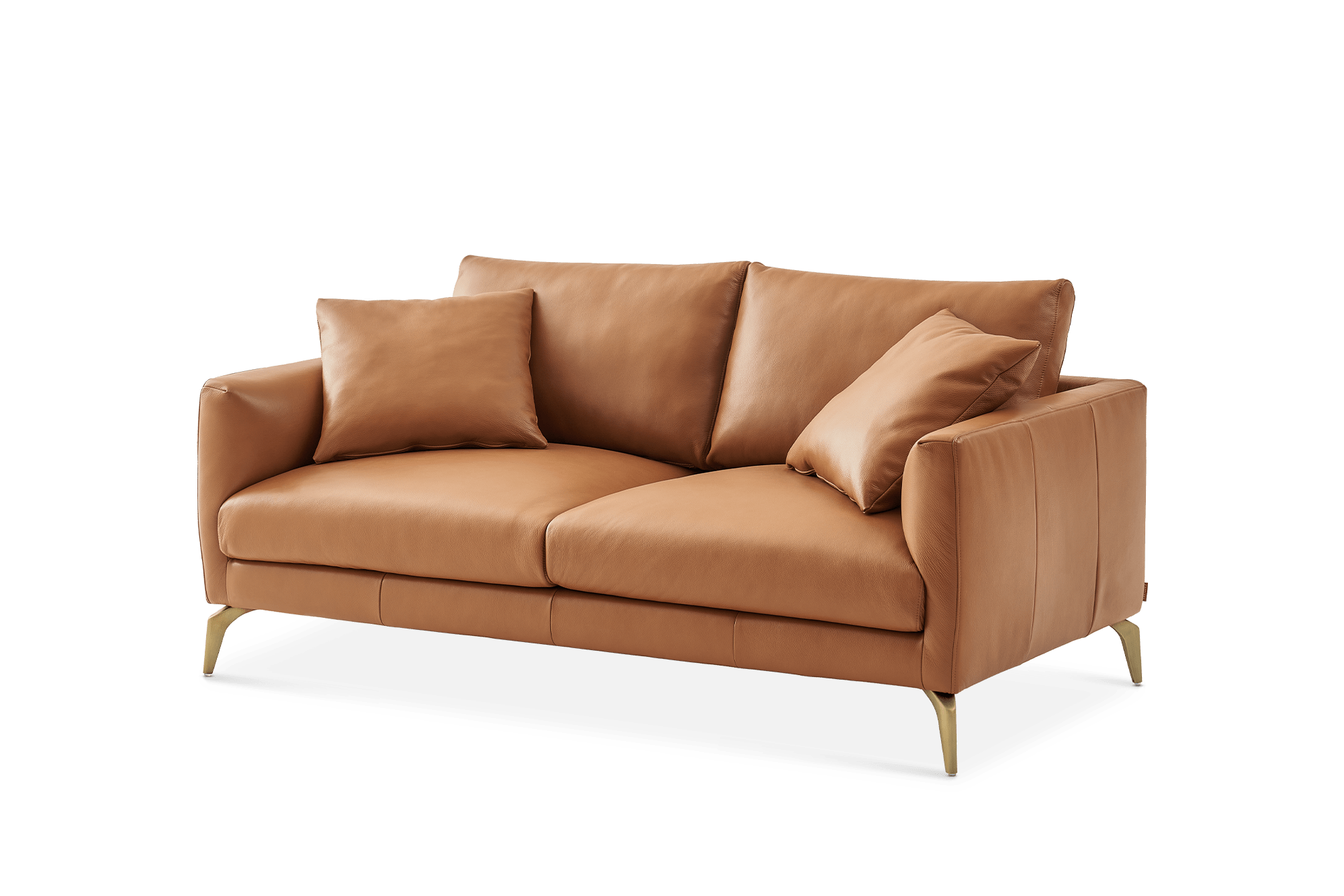 Lena Leather 2 Seater Sofa 6
