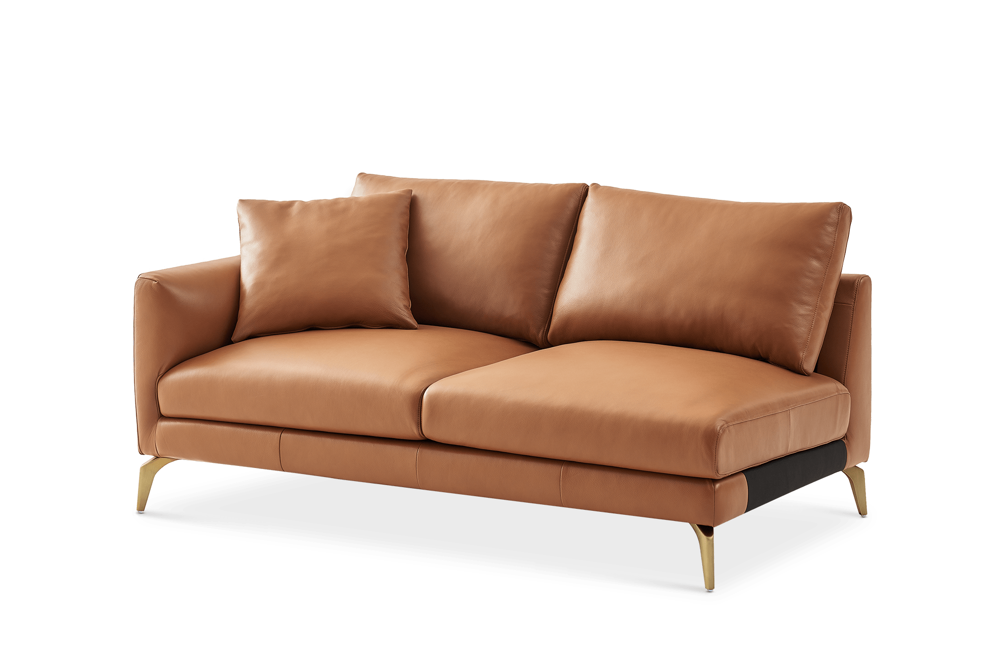 Lena Leather Left Arm 2 Seater Sofa 7