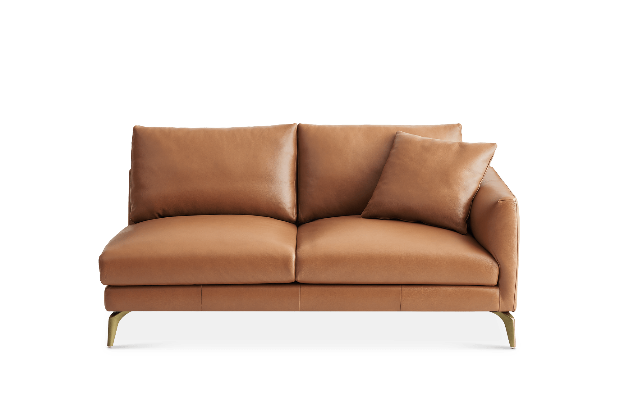 Lena Leather Right Arm 2 Seater Sofa 0