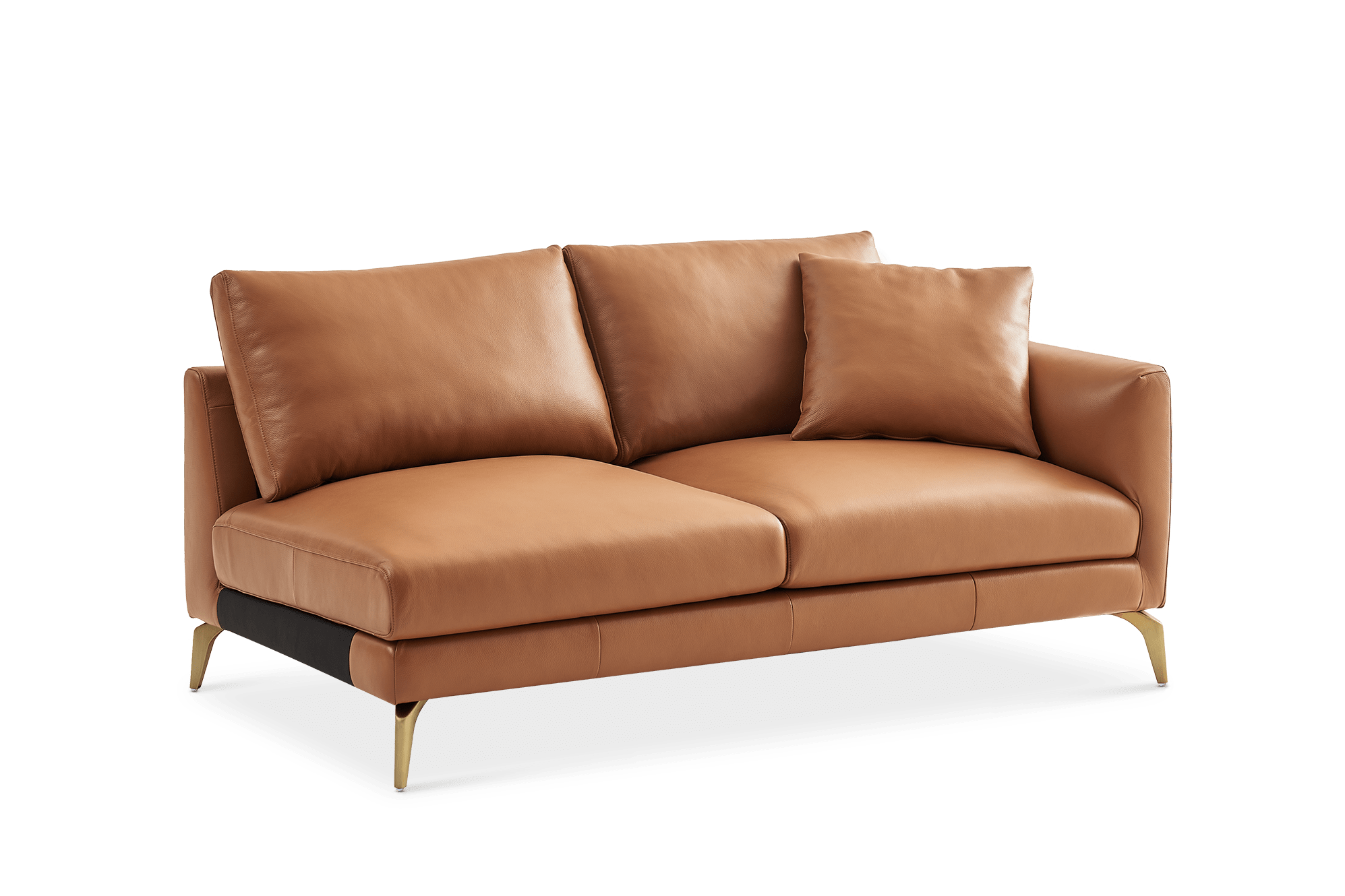 Lena Leather Right Arm 2 Seater Sofa 7
