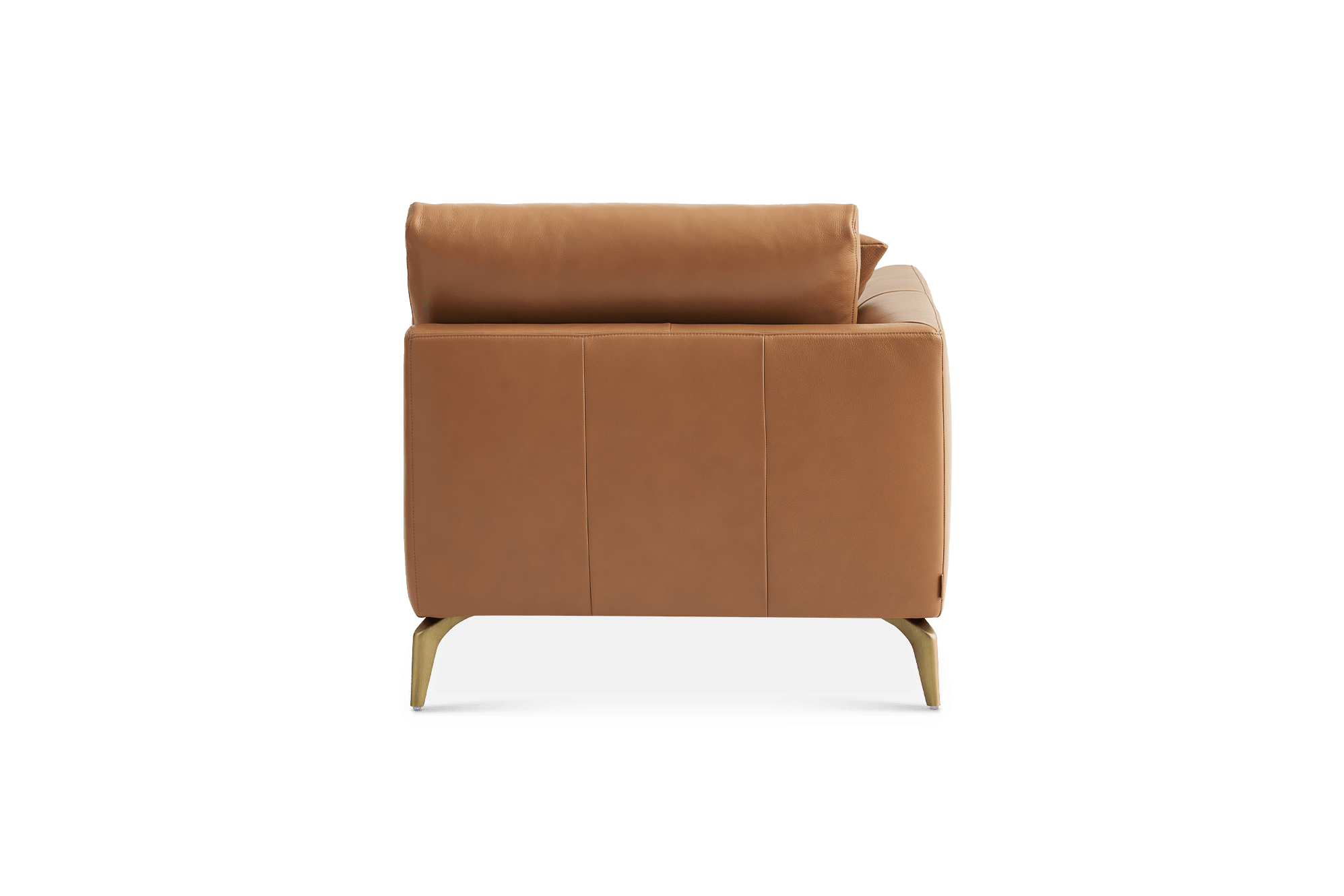 Lena Leather Left Chaise Sofa 9