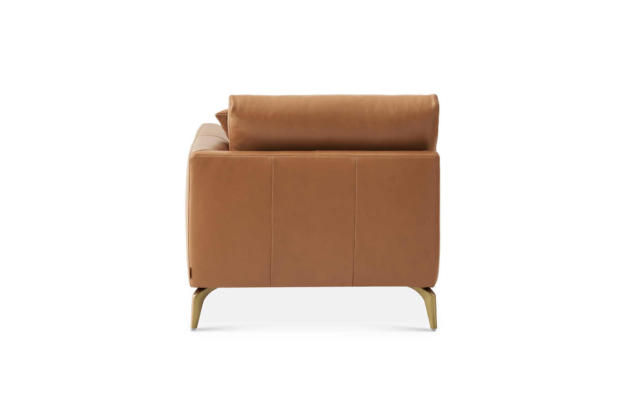 Lena Leather Right Chaise Sofa 9