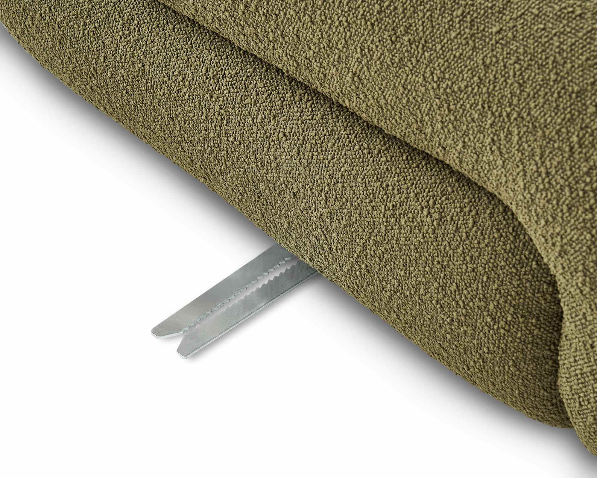 Tovi Performance Boucle 2 Seater Armless Sofa with Ottoman 10