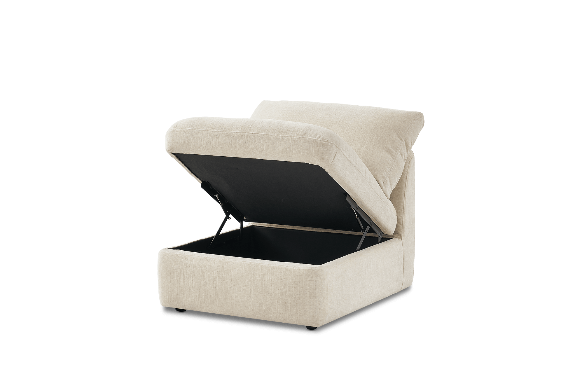 Ollie Storage Armless Sofa 1