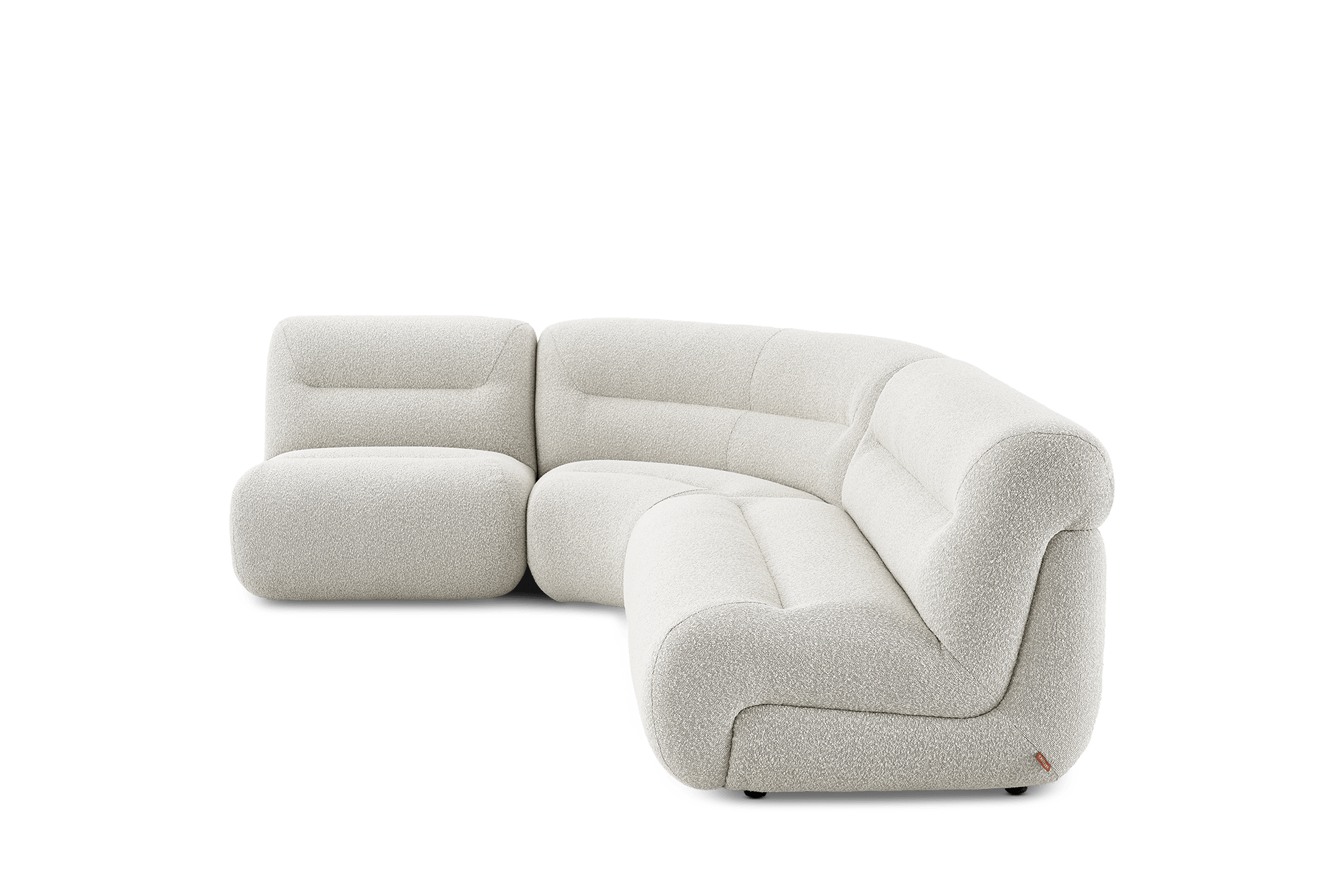 Tovi Performance Boucle 3-Piece Chaise Sectional Sofa 11