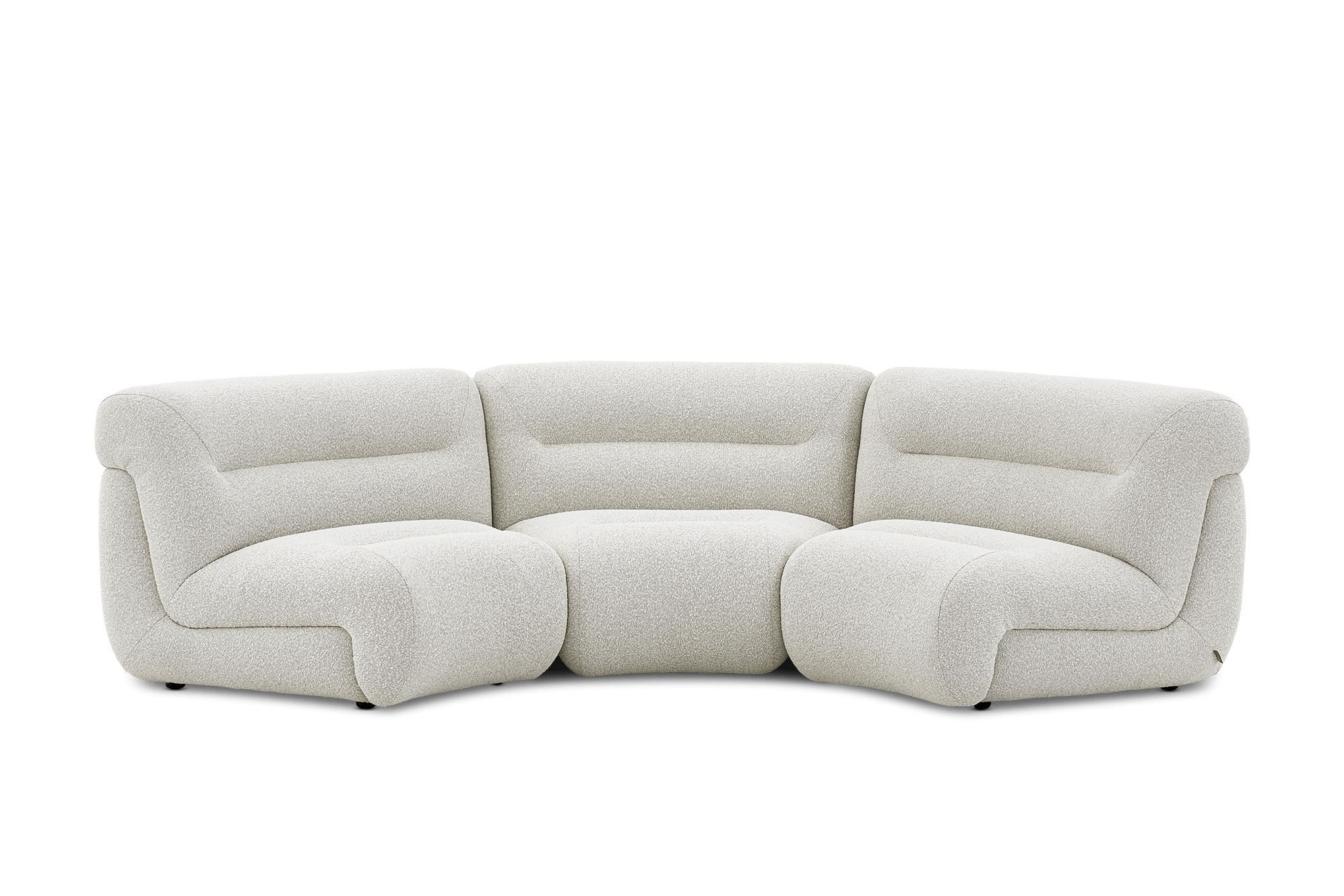 Tovi Performance Boucle Curve 3 Seater Sofa 2