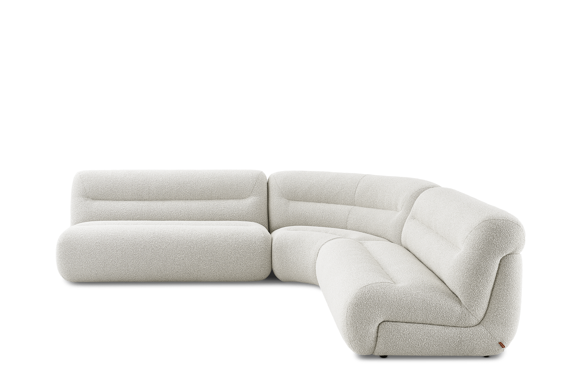 Tovi Performance Boucle L-Shape Sectional Sofa 11