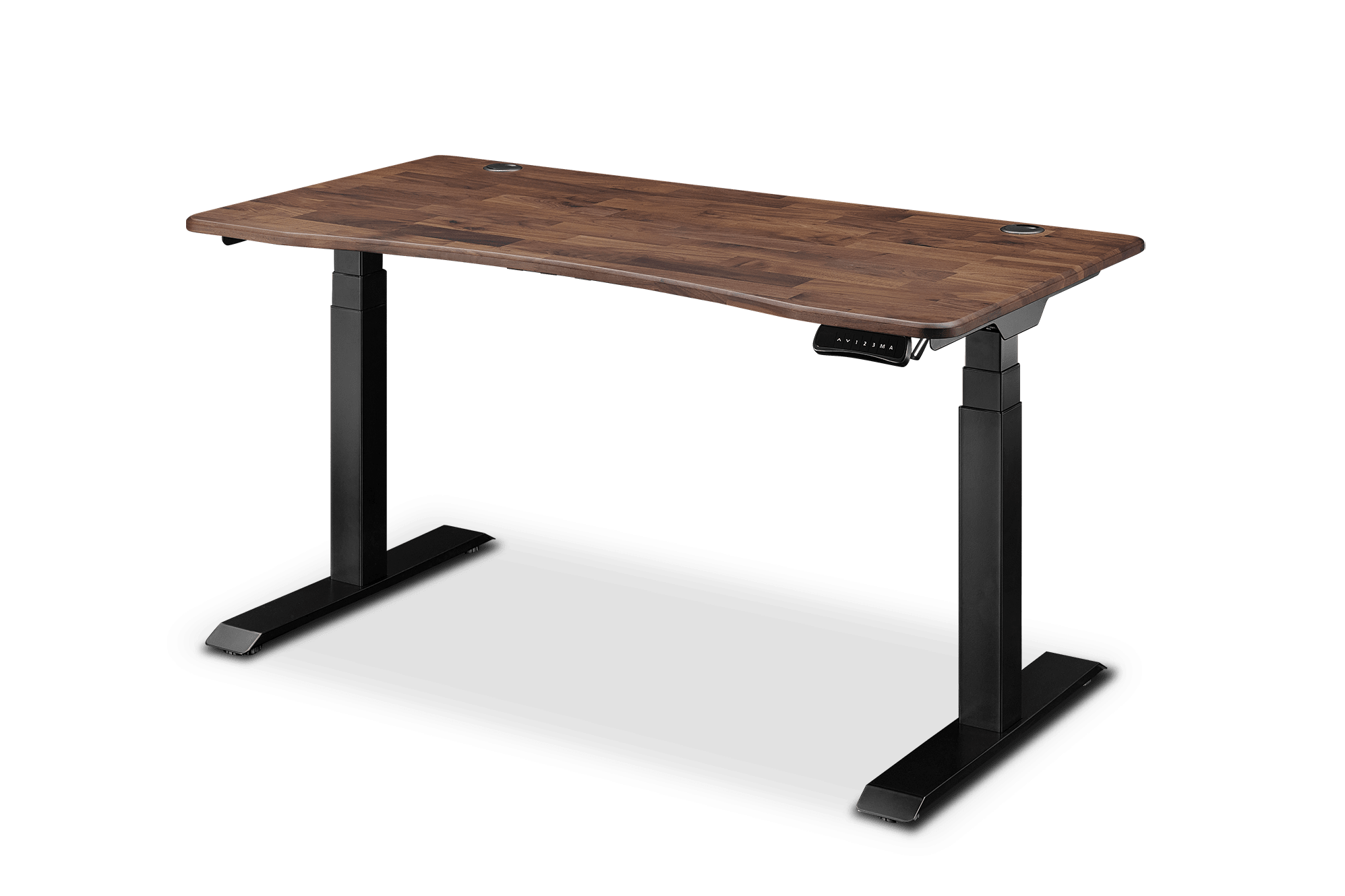Emmerson Adjustable Standing Desk 140cm American Walnut