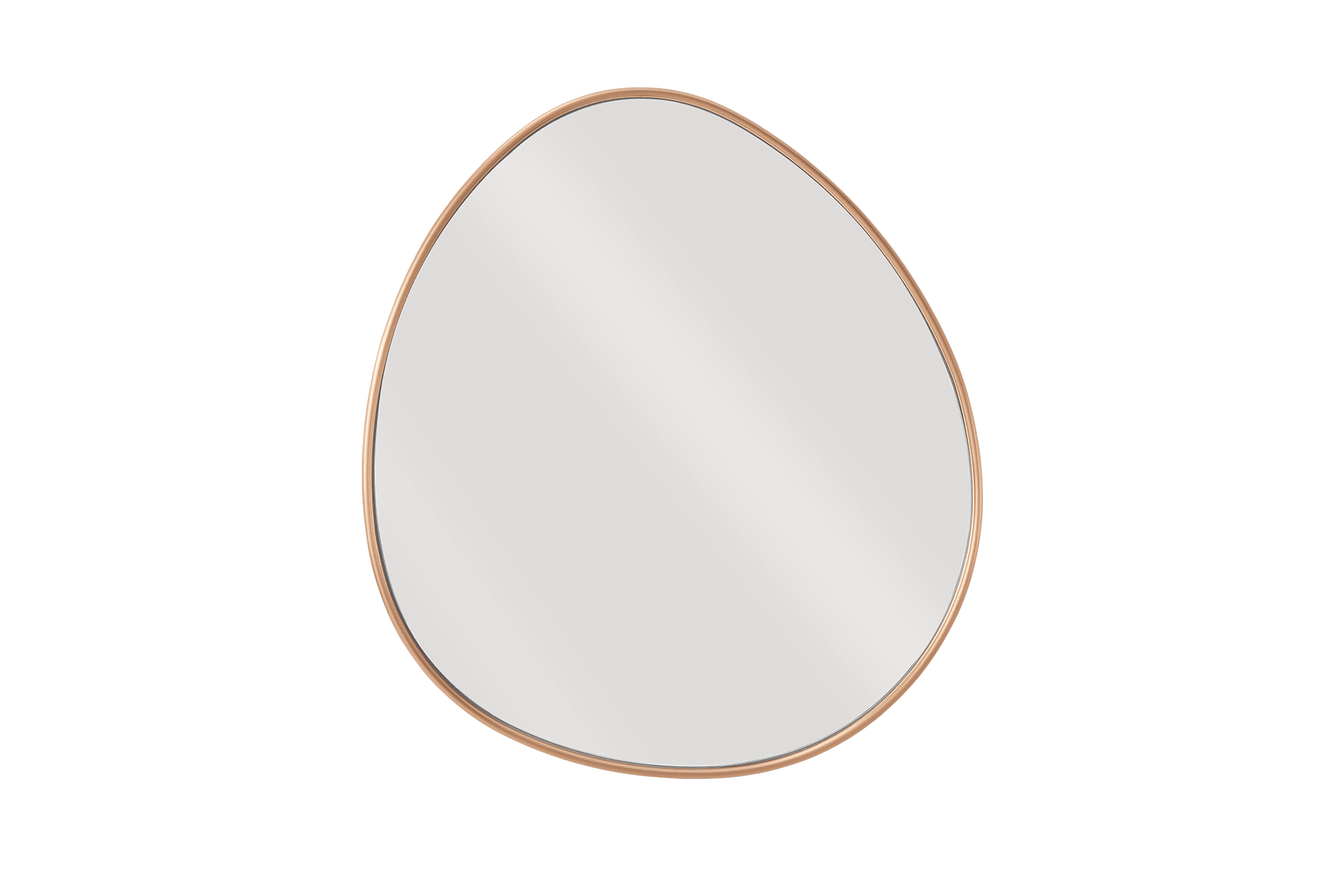 Aria Organic Wall Mirror 23.6"W x 25.6"H, Rose Gold