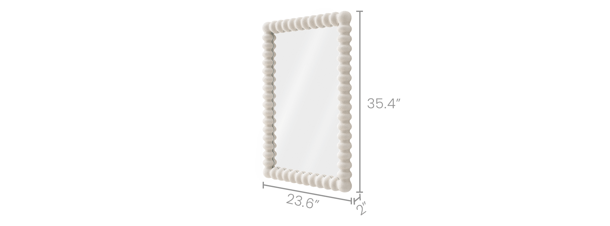 dimension of Faro Rectangular Wall Mirror