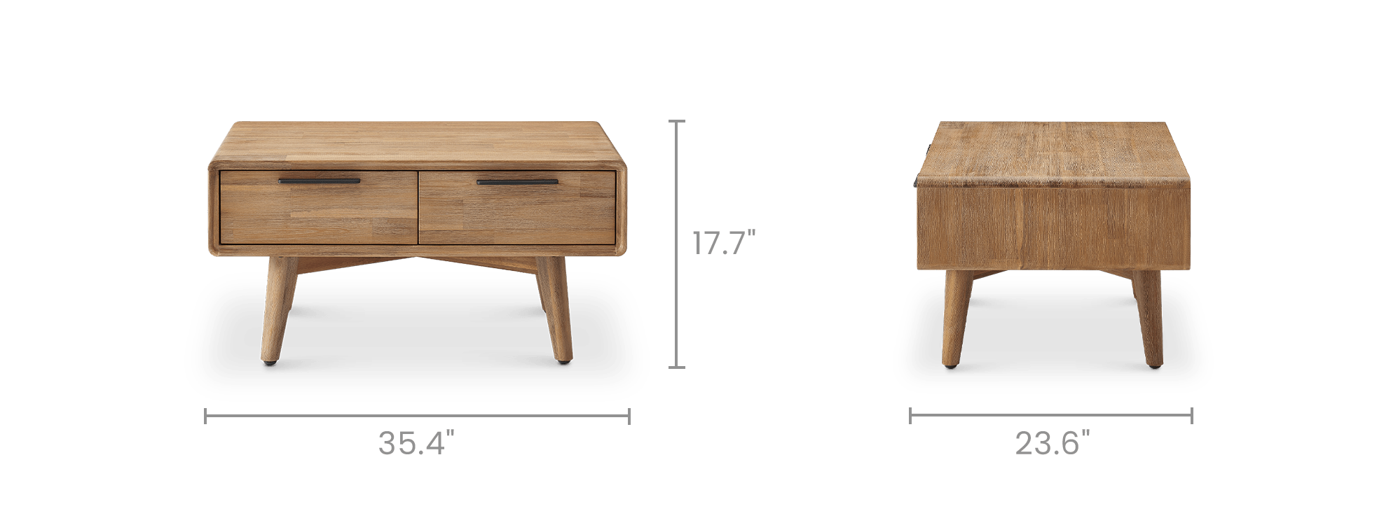dimension of Seb Coffee Table with Storage