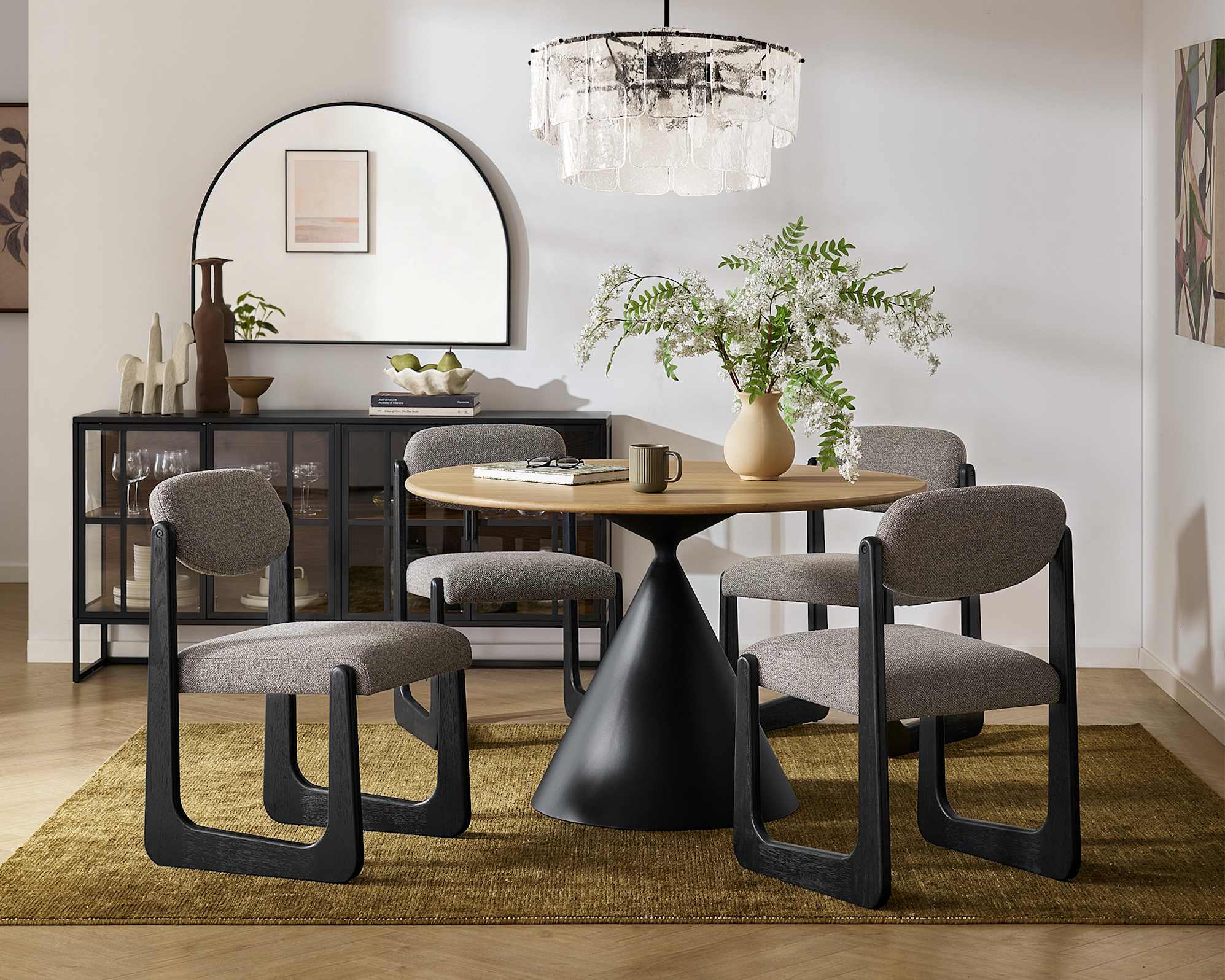 Lira Performance Fabric Dining Chair 2